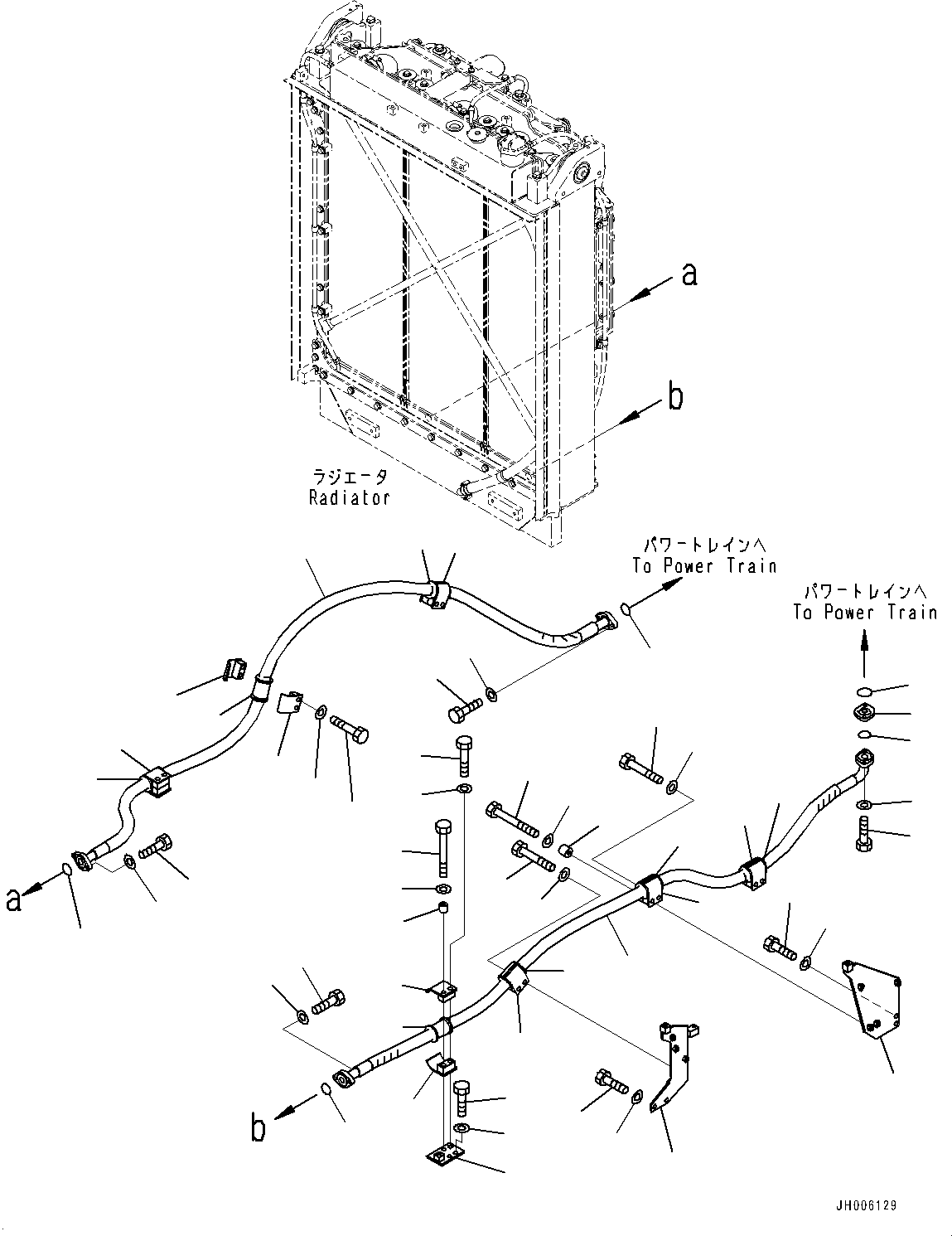 Bulldozers Komatsu / D155AX-7 S/N 90001-UP(0000628C) / Cooling Fan Guard (#90001-)(C010001 : C0310-004001)