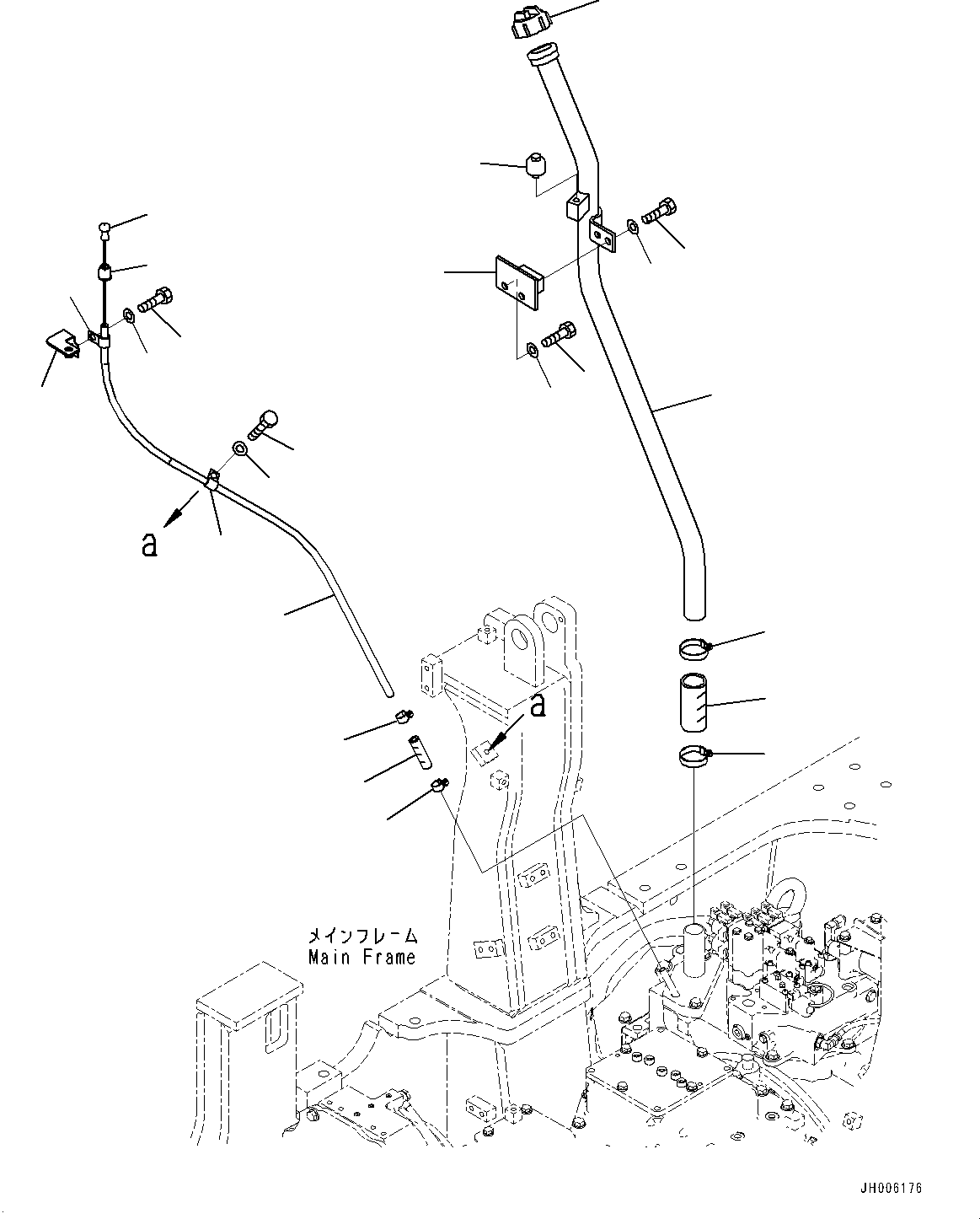 Bulldozers Komatsu / D155AX-7 S/N 90001-UP(0000628C) / Main Frame (#90001-90151)(J004001 : J2100-002001)