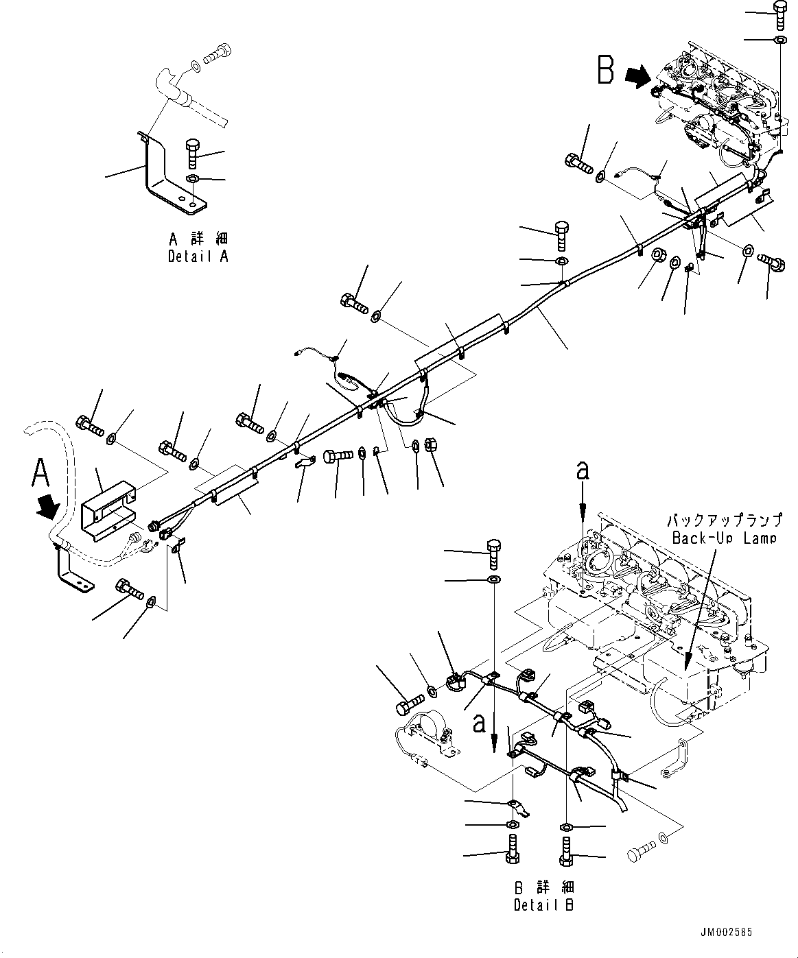 Dump Trucks Komatsu / HM400-2 S/N 2848-UP (KAL Spec.)(0000630C) / Rear Electric Wiring Harness (#2633-)(E004001 : E0202-005001)