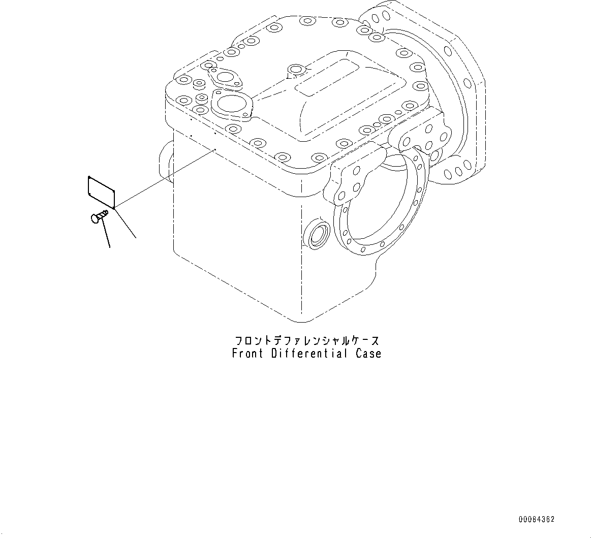 Dump Trucks Komatsu / HM400-2 S/N 2848-UP (KAL Spec.)(0000630C) / Front Differential Gear Unit, Plate (#2633-)(F005004 : F3350-002003)