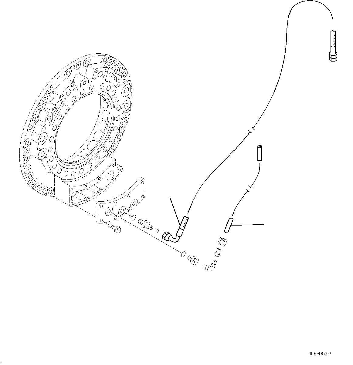 Dump Trucks Komatsu / HM400-2 S/N 2848-UP (KAL Spec.)(0000630C) / Front Final Drive and Brake, Final Drive, Brake, R.H. (#2633-)(F006008 : F3360-001006)