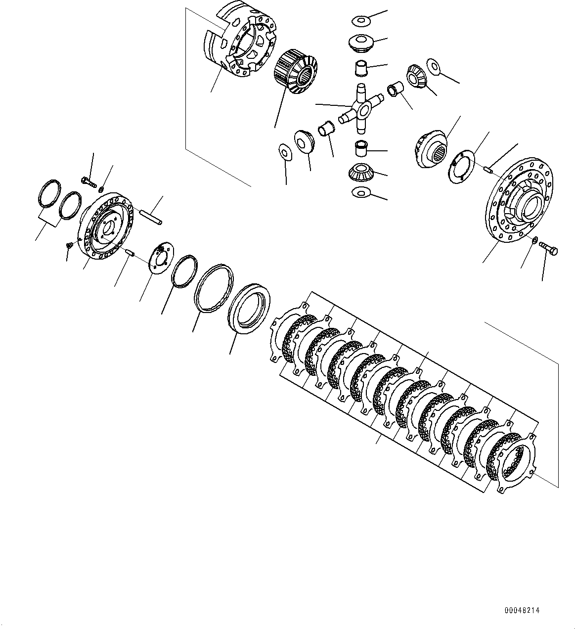 Dump Trucks Komatsu / HM400-2 S/N 2848-UP (KAL Spec.)(0000630C) / Center Axle, Differential (#2633-)(F010002 : F3450-001002)
