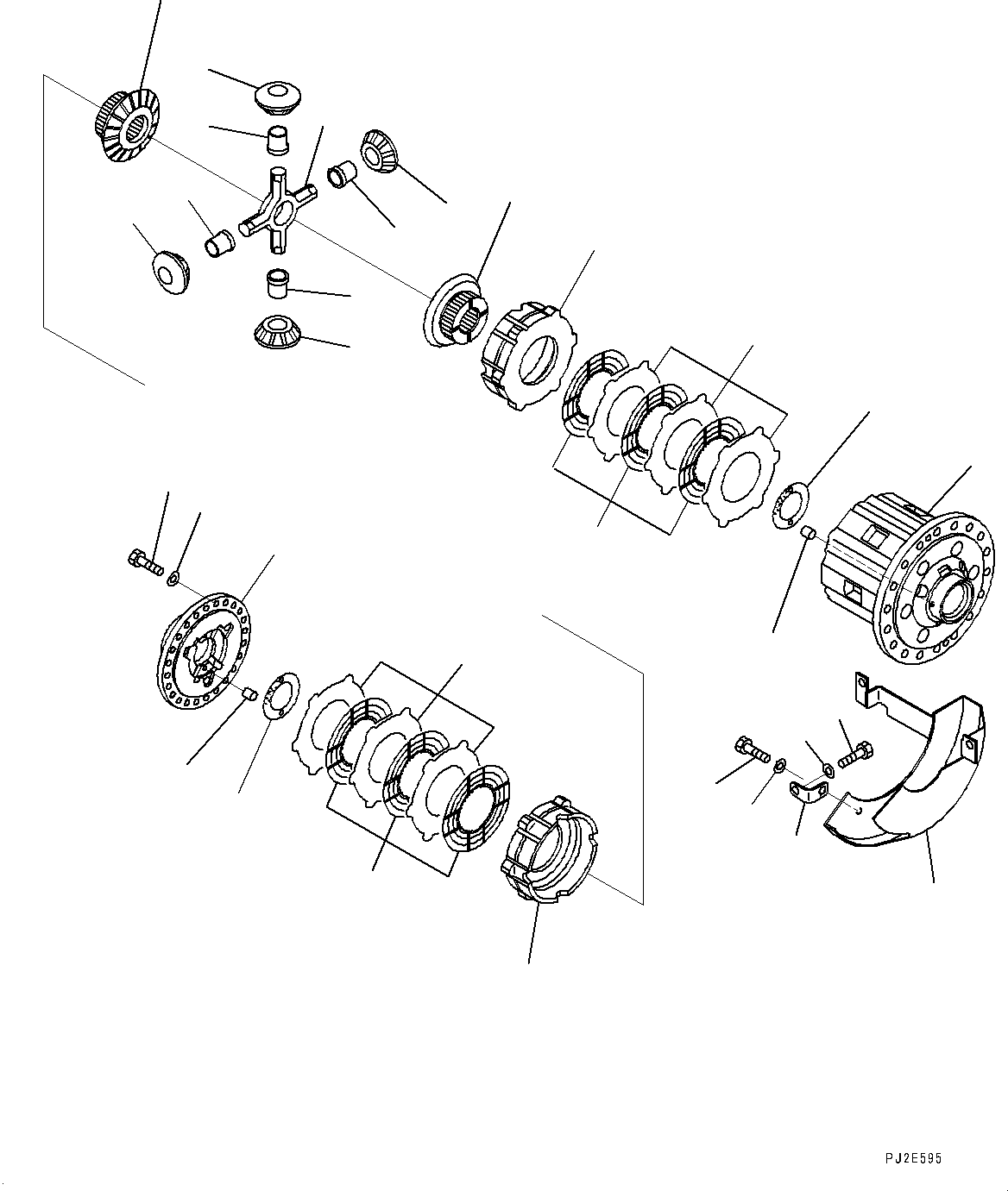 Dump Trucks Komatsu / HM400-2 S/N 2848-UP (KAL Spec.)(0000630C) / Center Axle, Differential (#2633-)(F011002 : F3450-002002)