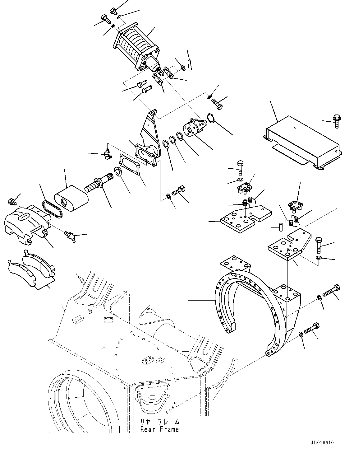Dump Trucks Komatsu / HM400-2 S/N 2848-UP (KAL Spec.)(0000630C) / Parking Brake (#2633-)(F019001 : F3550-001001)