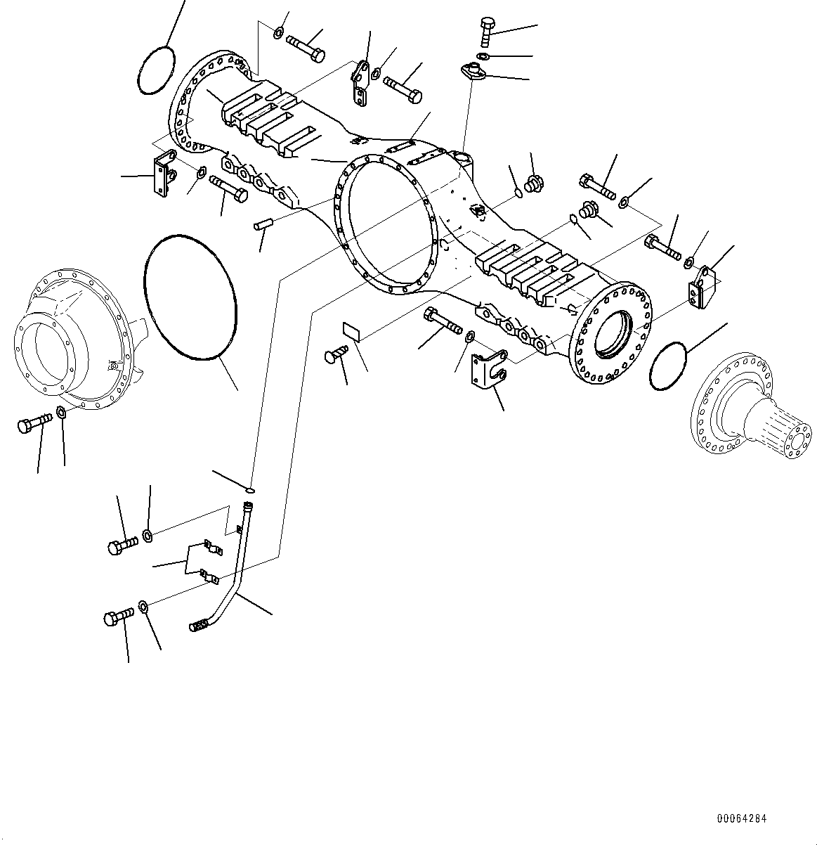 Dump Trucks Komatsu / HM400-2 S/N 2848-UP (KAL Spec.)(0000630C) / Rear Axle, Housing and Related Parts (#2633-)(F020012 : F3560-001012)