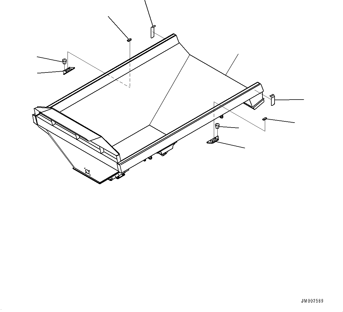 Dump Trucks Komatsu / HM400-2 S/N 2848-UP (KAL Spec.)(0000630C) / Body (#2633-)(T010001 : T3110-014001)