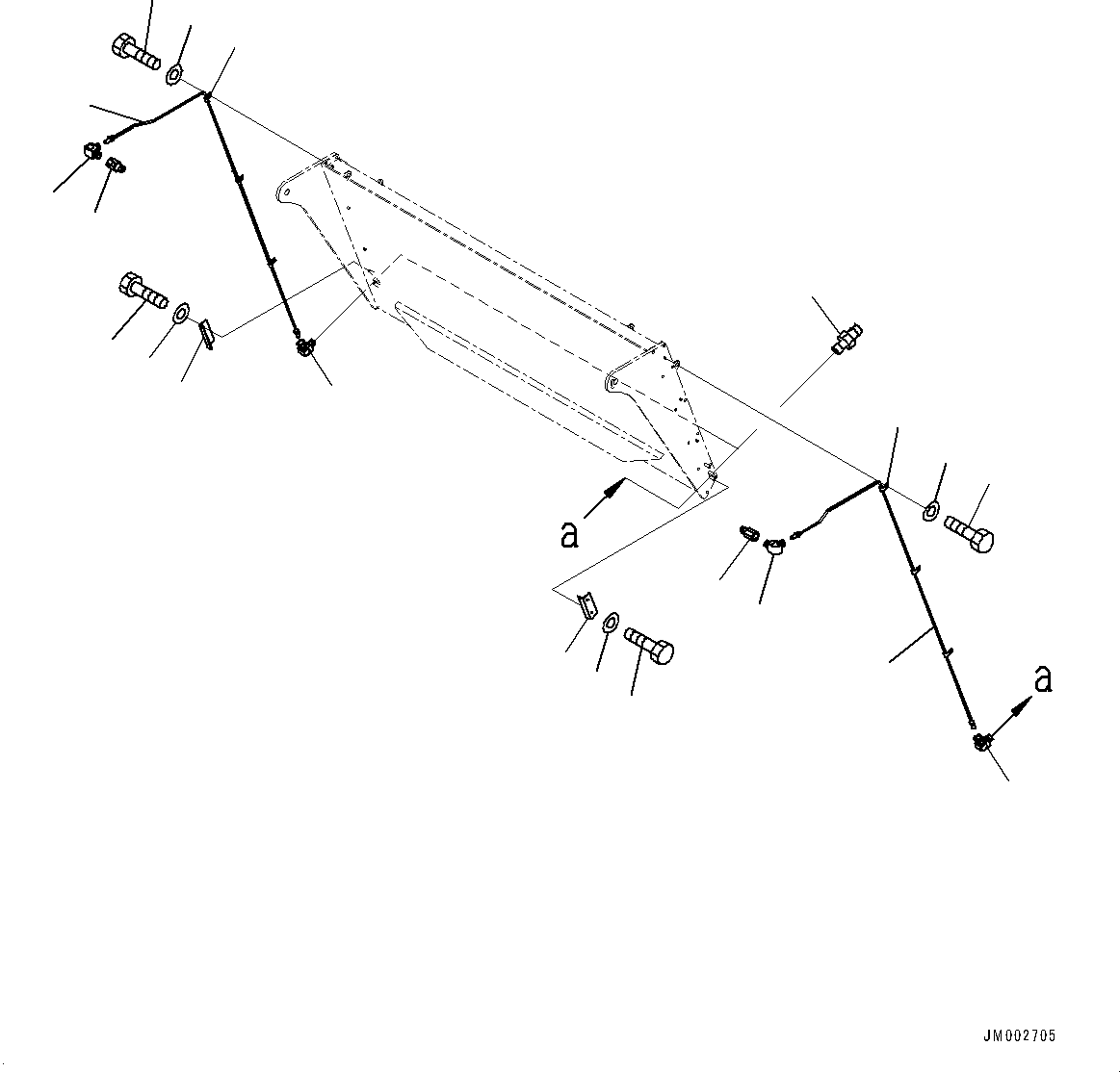 Dump Trucks Komatsu / HM400-2 S/N 2848-UP (KAL Spec.)(0000630C) / Body Side Extension, Piping (#2633-)(T022003 : T3220-003003)