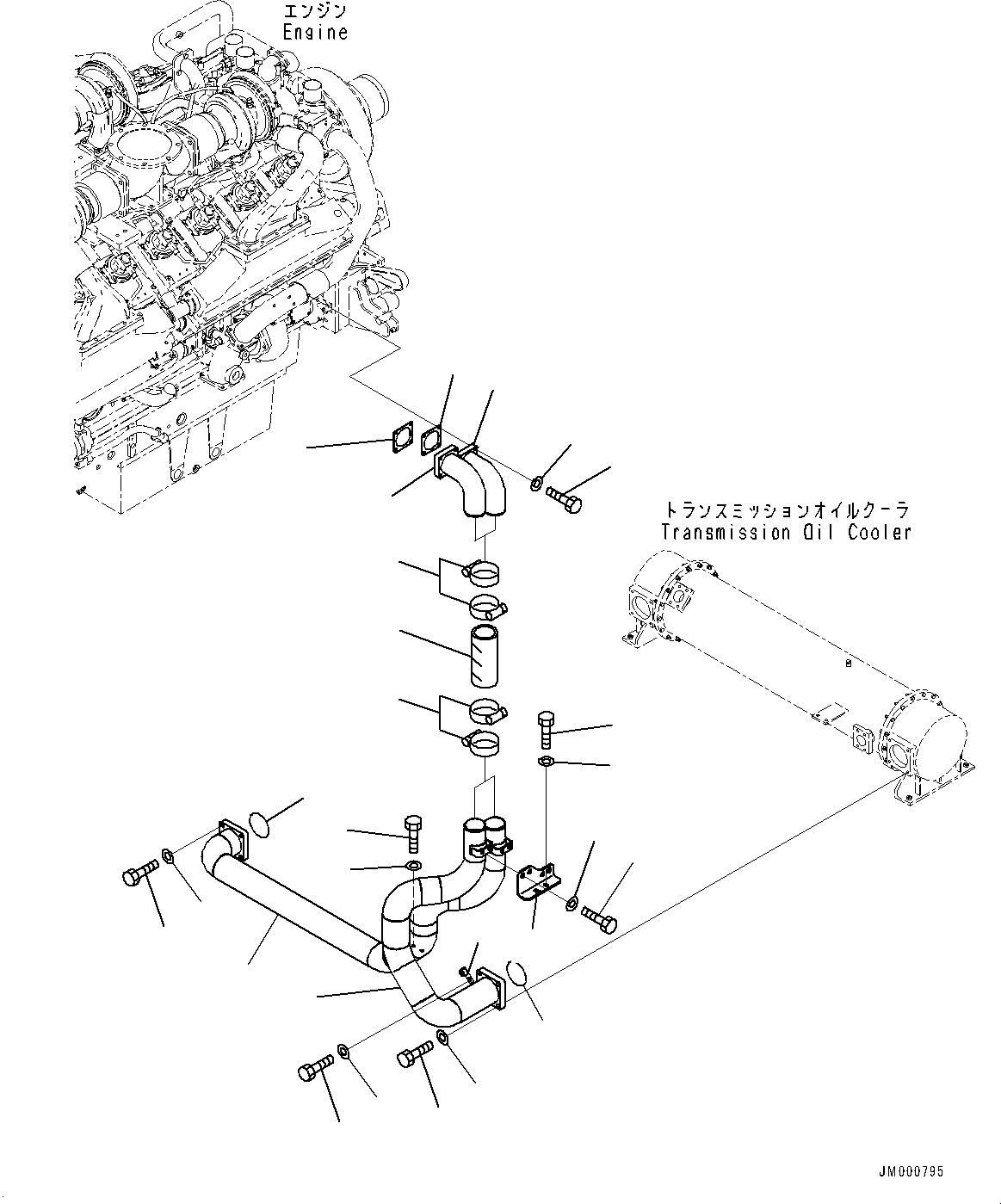 Wheel Loaders Komatsu / WA1200-6 S/N 60004-UP (KAL Spec. (Chassis only))(0000631C) / Cooling Fan Guard, Baffle (#60025-)(C003004 : C0310-002002A)