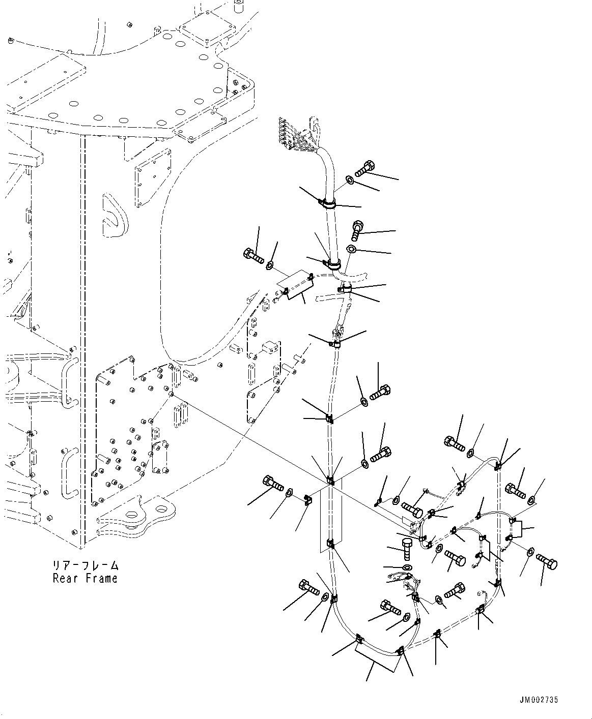 Wheel Loaders Komatsu / WA1200-6 S/N 60004-UP (KAL Spec. (Chassis only))(0000631C) / Emergency Engine Shut-off Switch, Switch (2/2) (#60001-)(E008002 : E0255-001002)