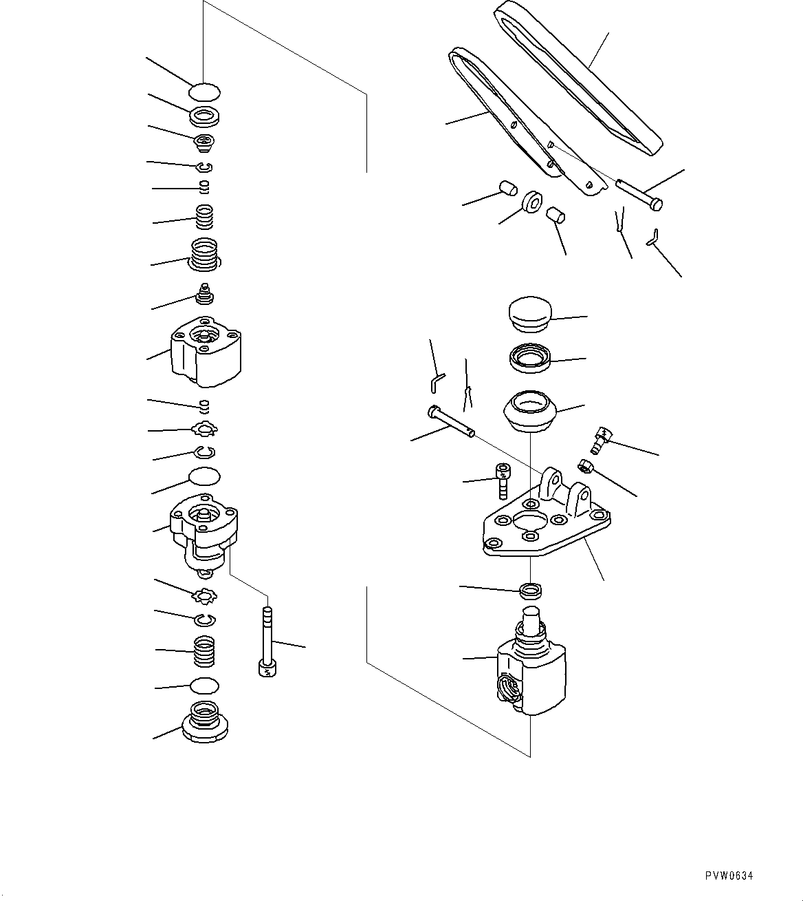 Wheel Loaders Komatsu / WA1200-6 S/N 60004-UP (KAL Spec. (Chassis only))(0000631C) / Floor, Inner Parts, Tandem Valve (#60004-)(K013039 : K4010-007039)