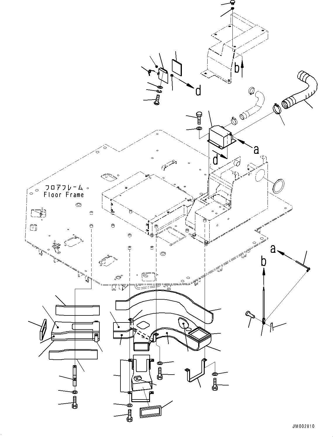 Wheel Loaders Komatsu / WA1200-6 S/N 60004-UP (KAL Spec. (Chassis only))(0000631C) / Floor, Duct (#60004-)(K013011 : K4010-007012)