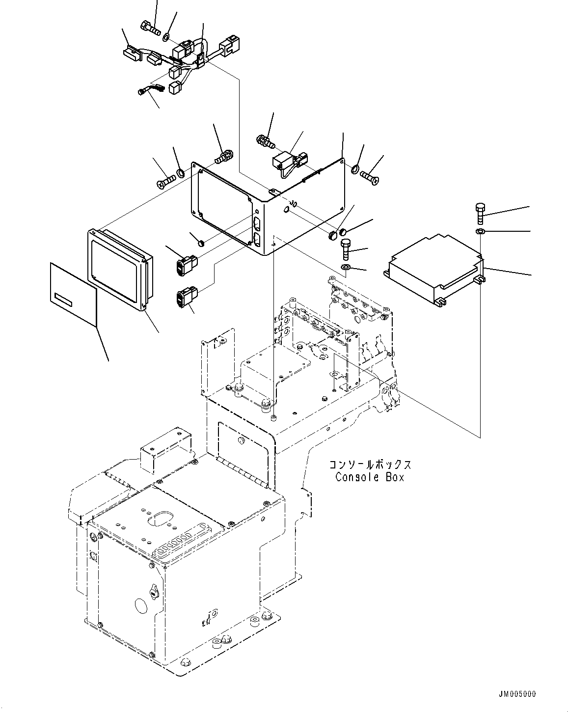 Wheel Loaders Komatsu / WA1200-6 S/N 60004-UP (KAL Spec. (Chassis only))(0000631C) / Floor, Controller (1/2) (#60004-)(K013016 : K4010-007017)