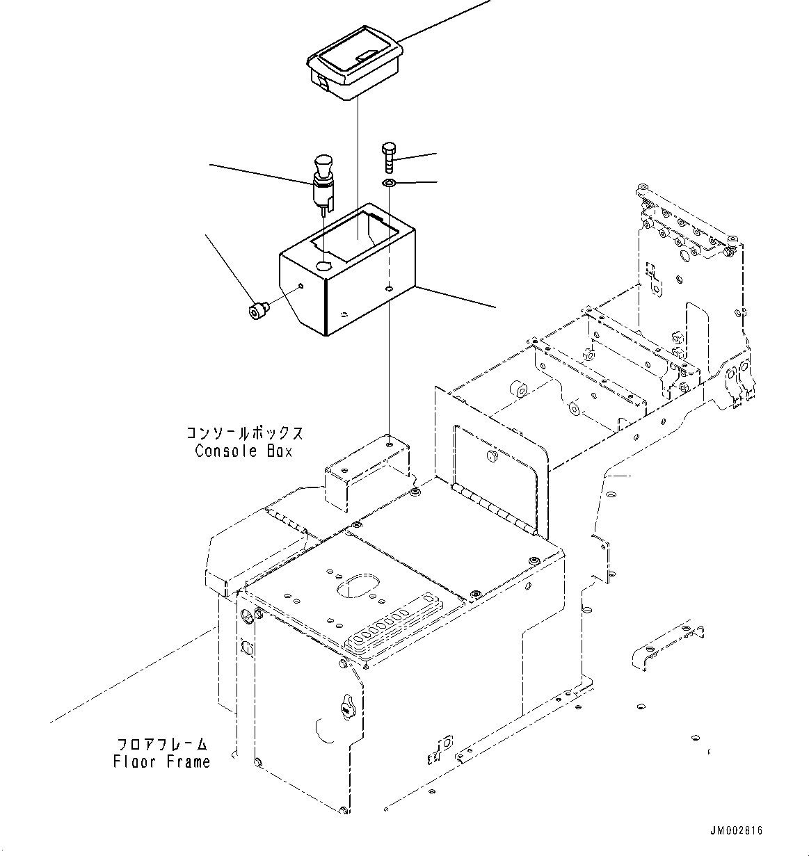 Wheel Loaders Komatsu / WA1200-6 S/N 60004-UP (KAL Spec. (Chassis only))(0000631C) / Floor, Ashtray (#60004-)(K013019 : K4010-007020)