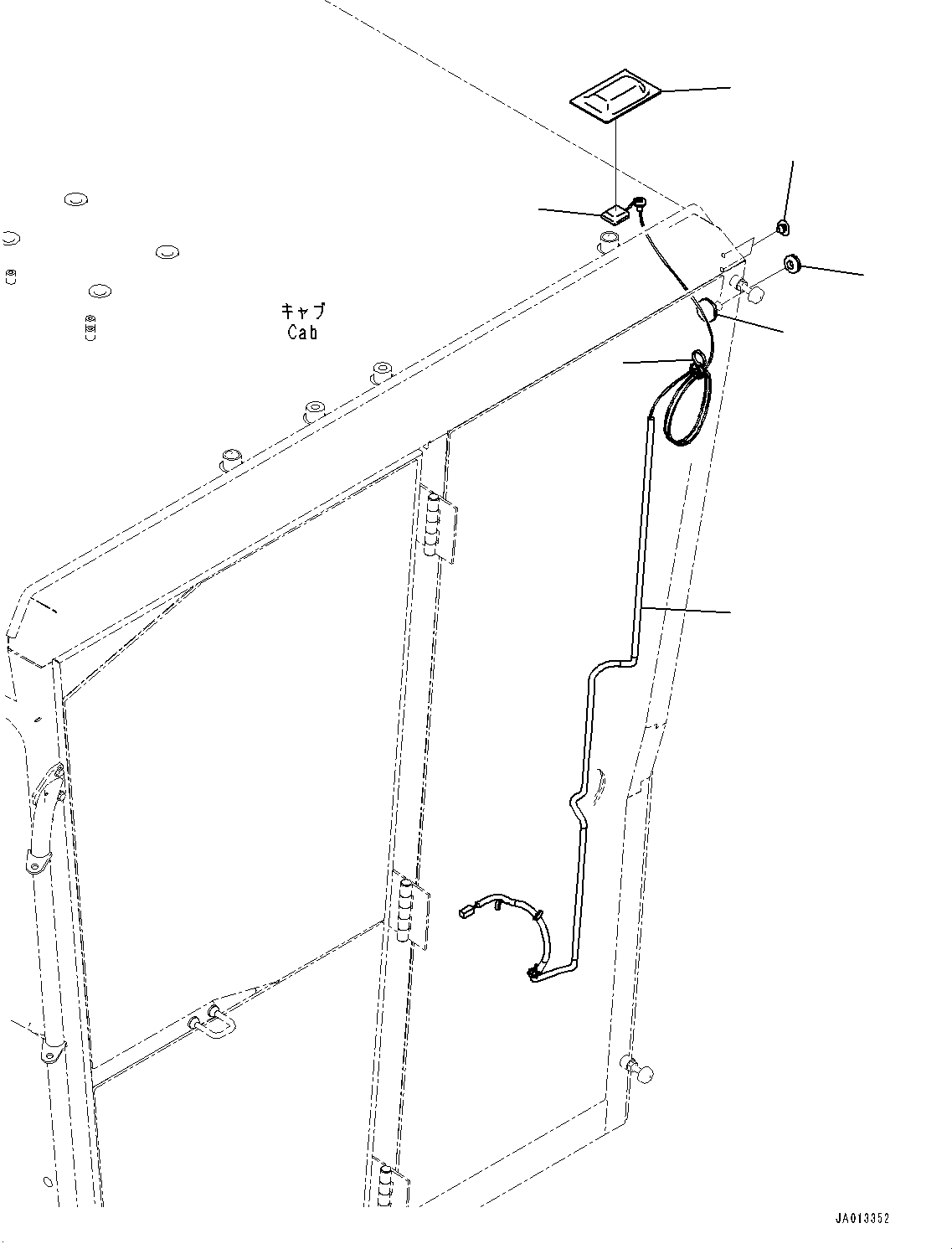 Graders Komatsu / GD755-5R S/N 10001-UP(0000632C) / ROPS Cab, KOMTRAX Antenna (#10001-)(K011021 : K0210-043021)