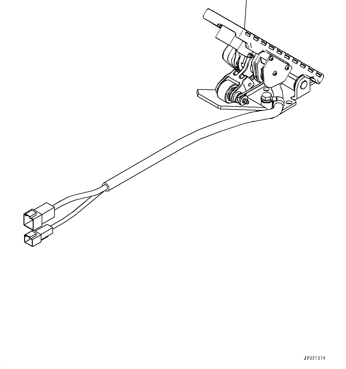 Graders Komatsu / GD755-5R S/N 10001-UP(0000632C) / Floor Frame, Accelerator Pedal (#10001-)(K026005 : K1110-020005)