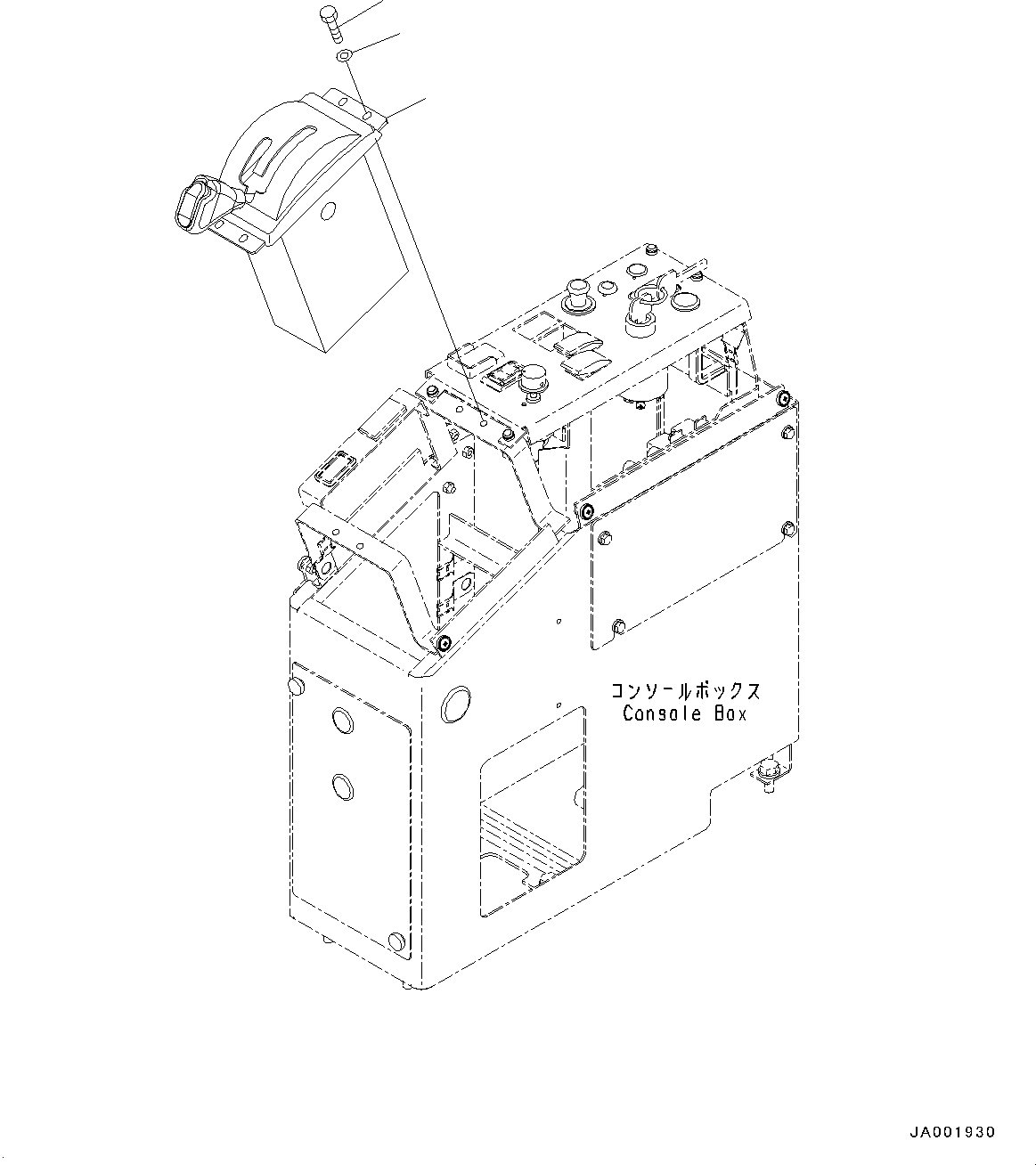 Graders Komatsu / GD755-5R S/N 10001-UP(0000632C) / Floor Frame, Gear Shift Lever (#10001-)(K025008 : K1110-019008)