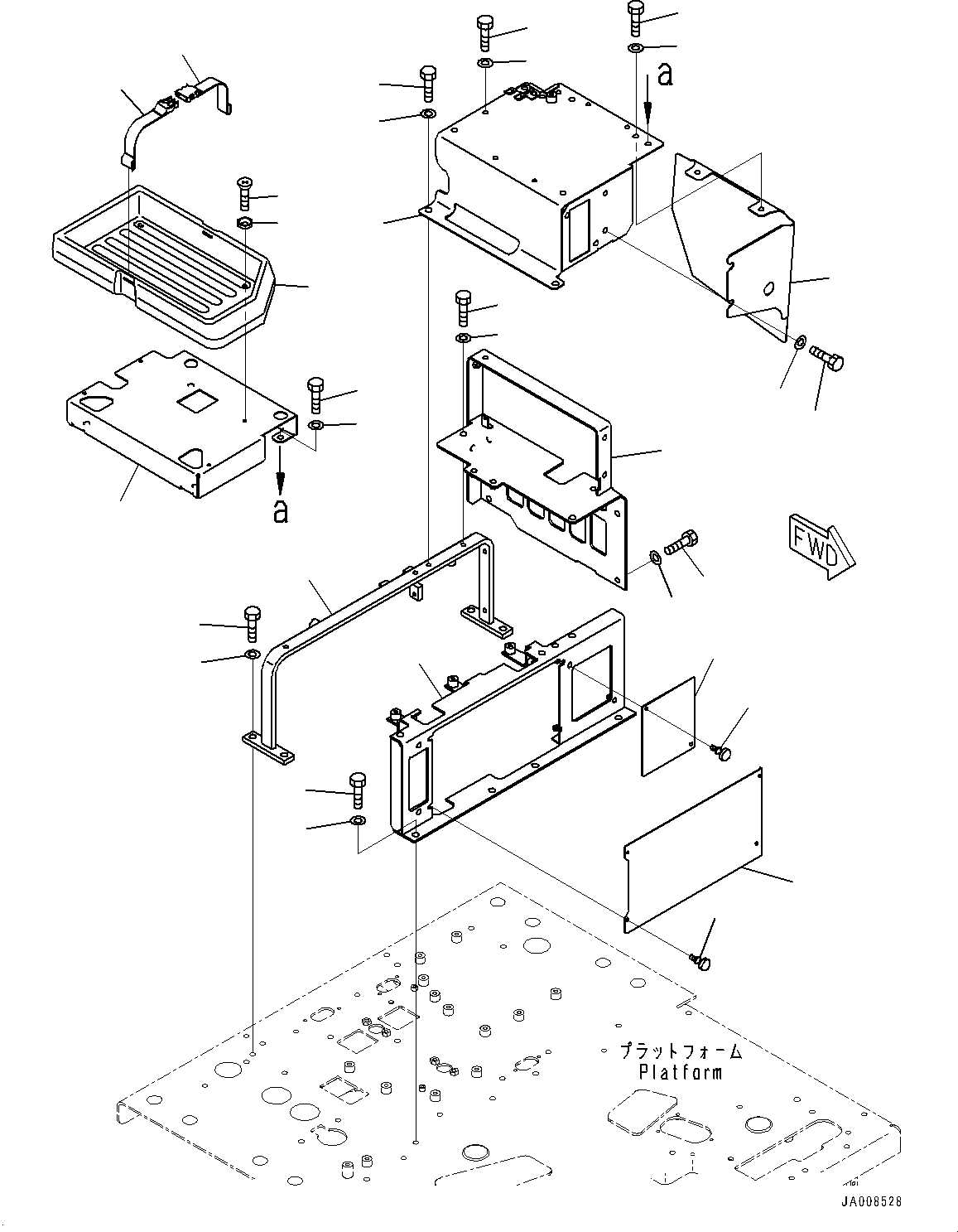 Graders Komatsu / GD755-5R S/N 10001-UP(0000632C) / Floor Frame, Operator