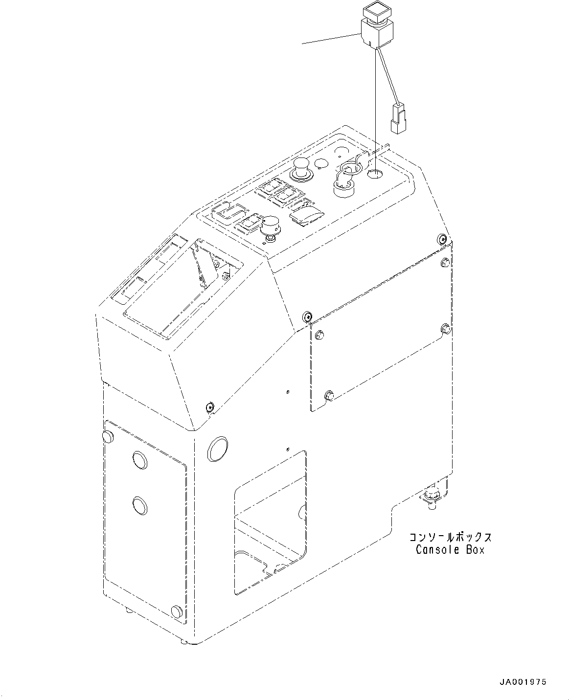 Graders Komatsu / GD755-5R S/N 10001-UP(0000632C) / Floor Frame, Lift Arm Lock Switch (#10001-)(K025033 : K1110-019030)