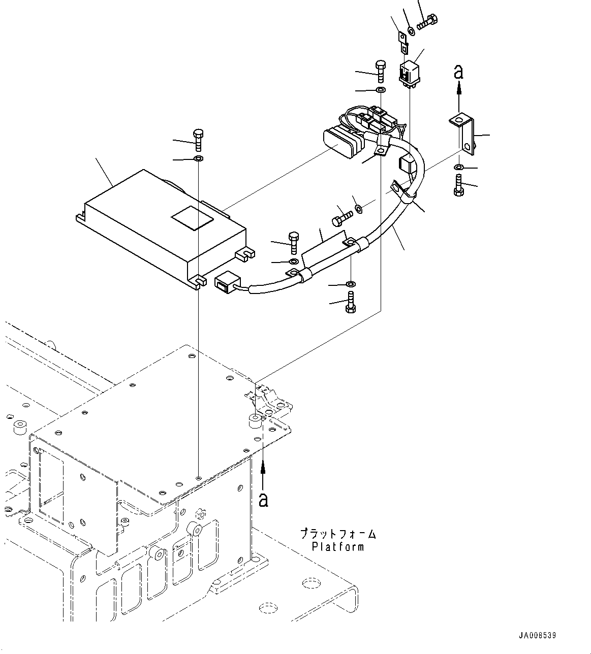 Graders Komatsu / GD755-5R S/N 10001-UP(0000632C) / Floor Frame, KOMTRAX Controller (#10001-)(K025032 : K1110-019029)