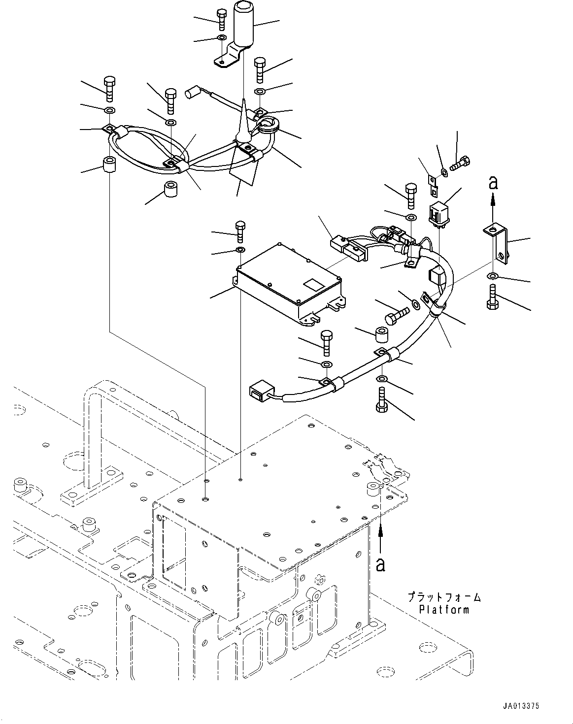 Graders Komatsu / GD755-5R S/N 10001-UP(0000632C) / Floor Frame, KOMTRAX Controller (#10001-)(K026031 : K1110-020029)