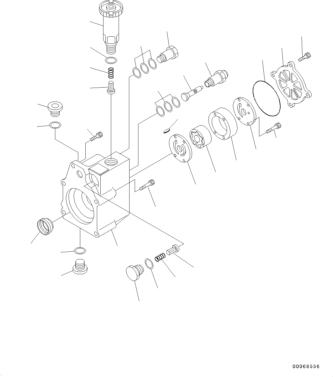 Komatsu parts book diagram for SAA6D125E-5HR S/N 660776-UP (For GD755-5R): FUEL SUPPLY PUMP, INNER PARTS, FEED PUMP (#660776-)
