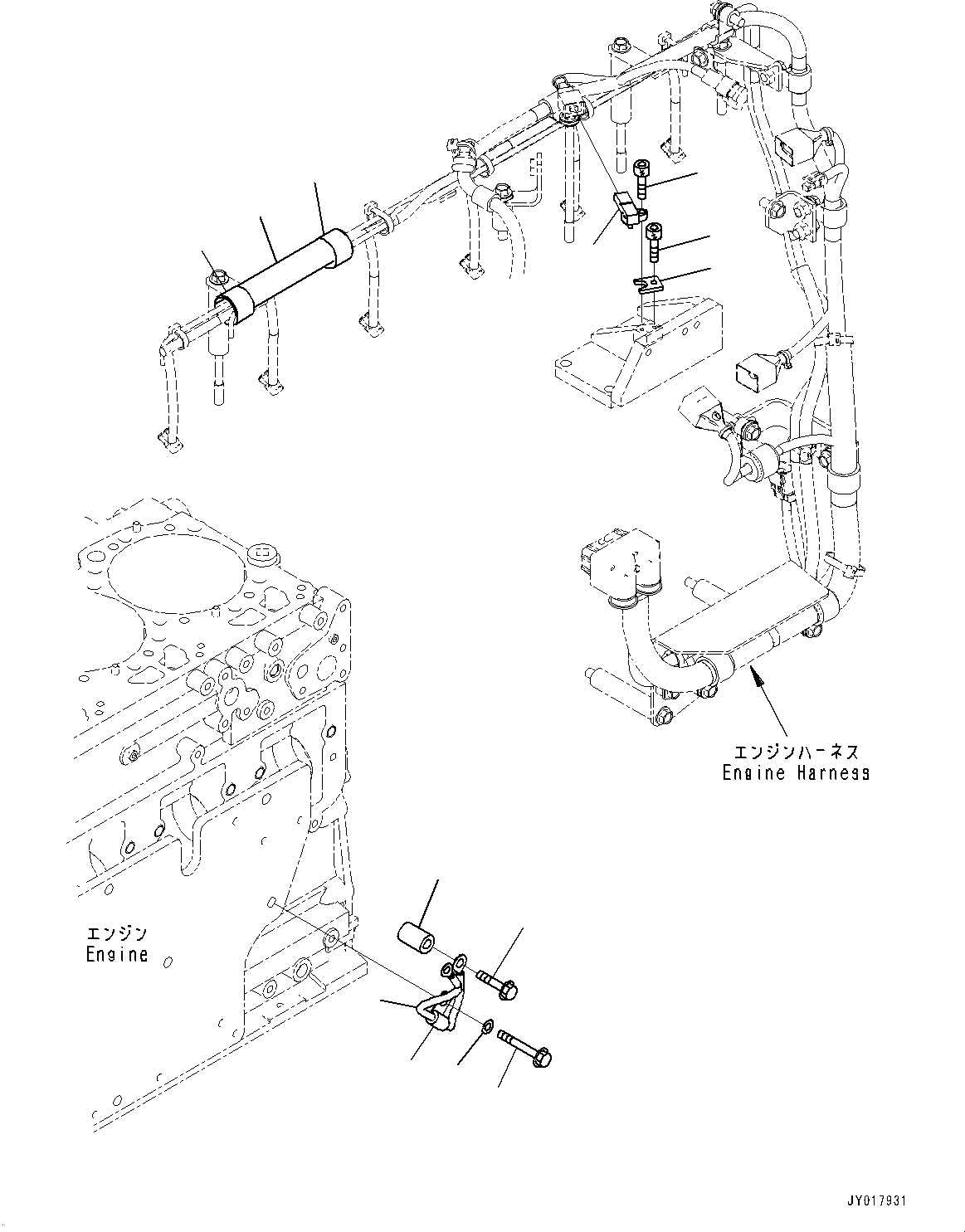 Komatsu parts book diagram for SAA6D125E-5HR S/N 660776-UP (For GD755-5R): WIRING HARNESS, (3/3) (#660776-)
