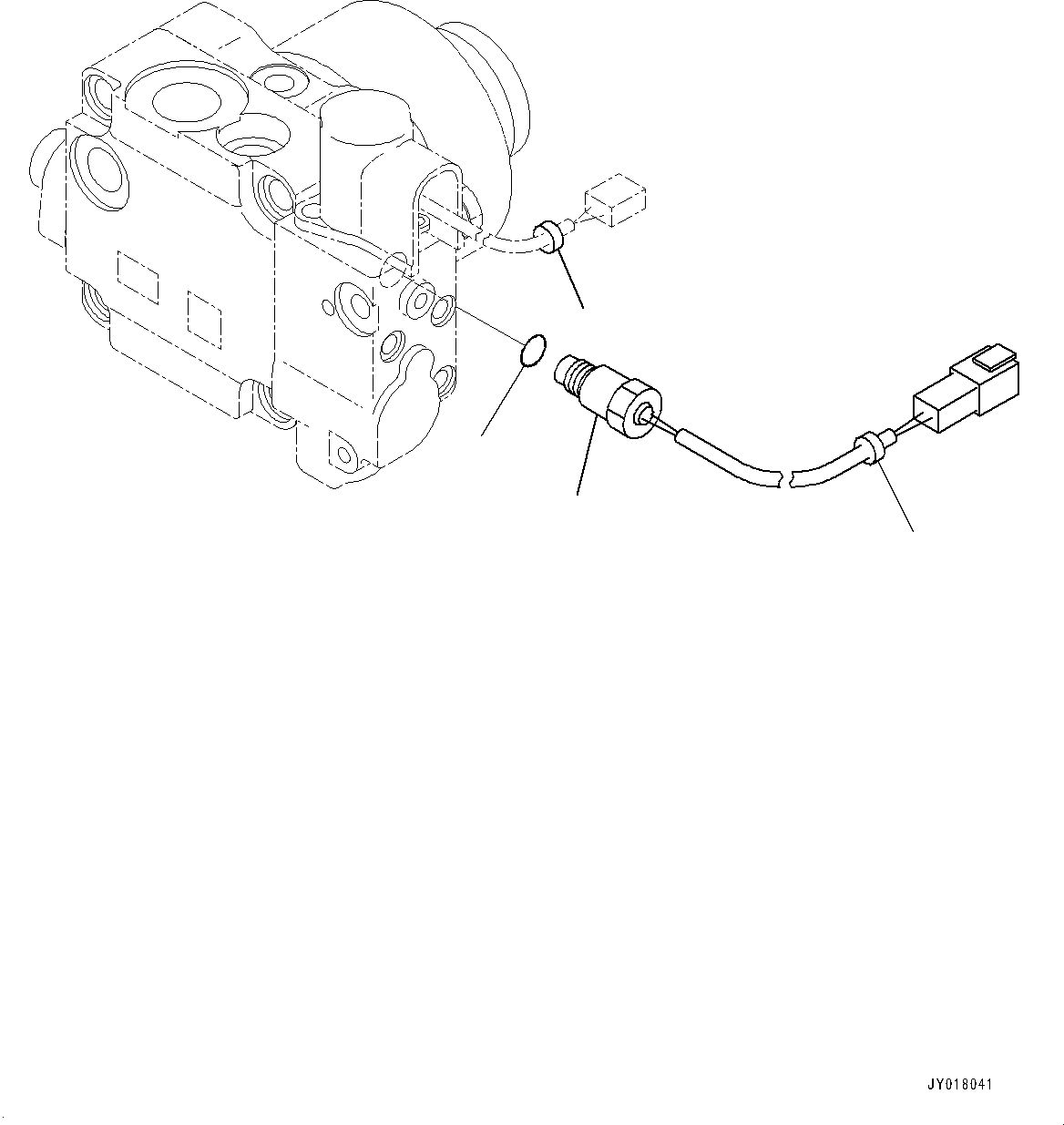 Wheel Loaders Komatsu / WA500-7 S/N 10001-UP(0000636H) / Hood Door, Fan Motor (4/4)(M001013 : M4110-001013)