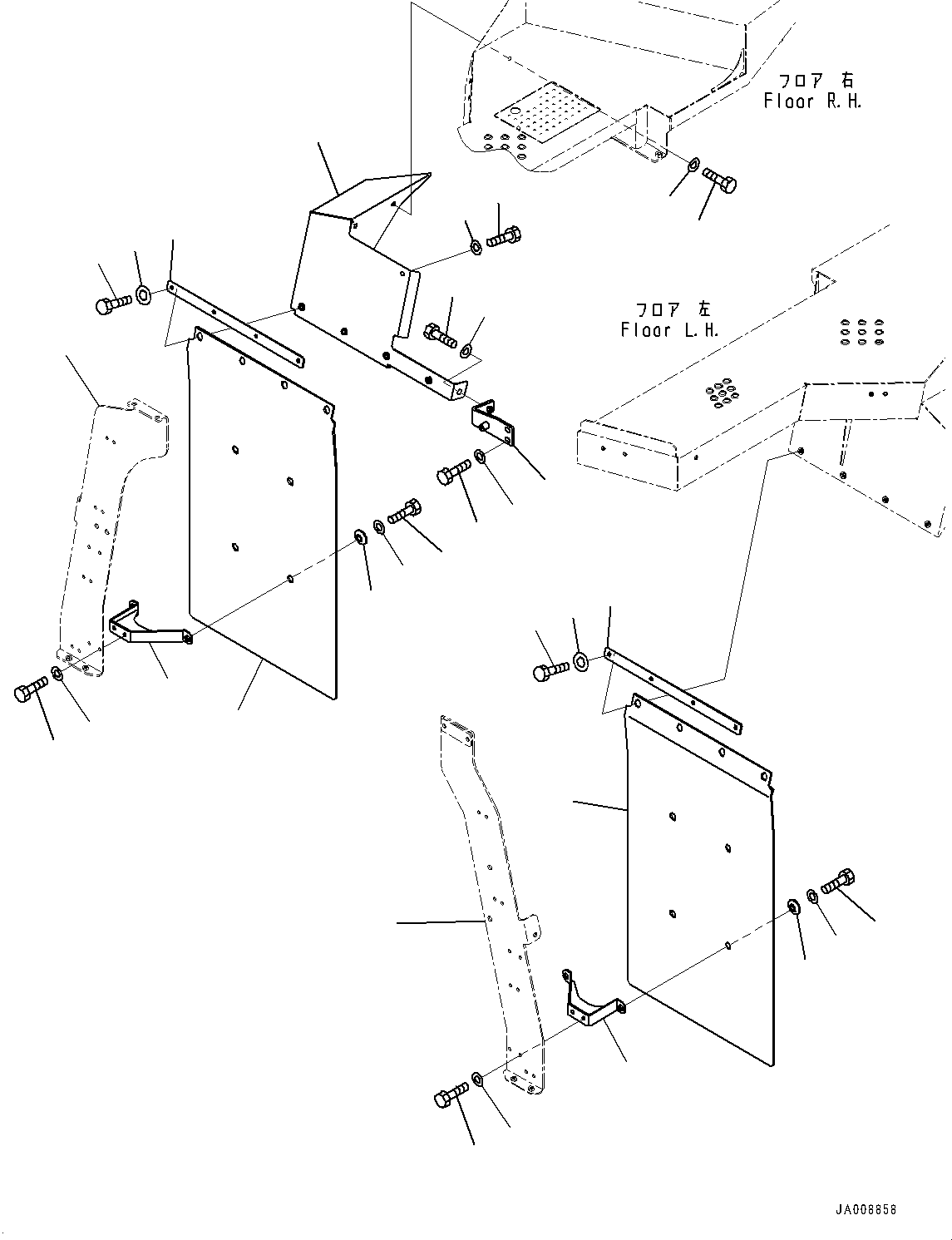 Wheel Loaders Komatsu / WA500-7 S/N 10001-UP(0000636H) / Ladder, Fuel Quick Charge, Mudguard(M005005 : M4310-002005)