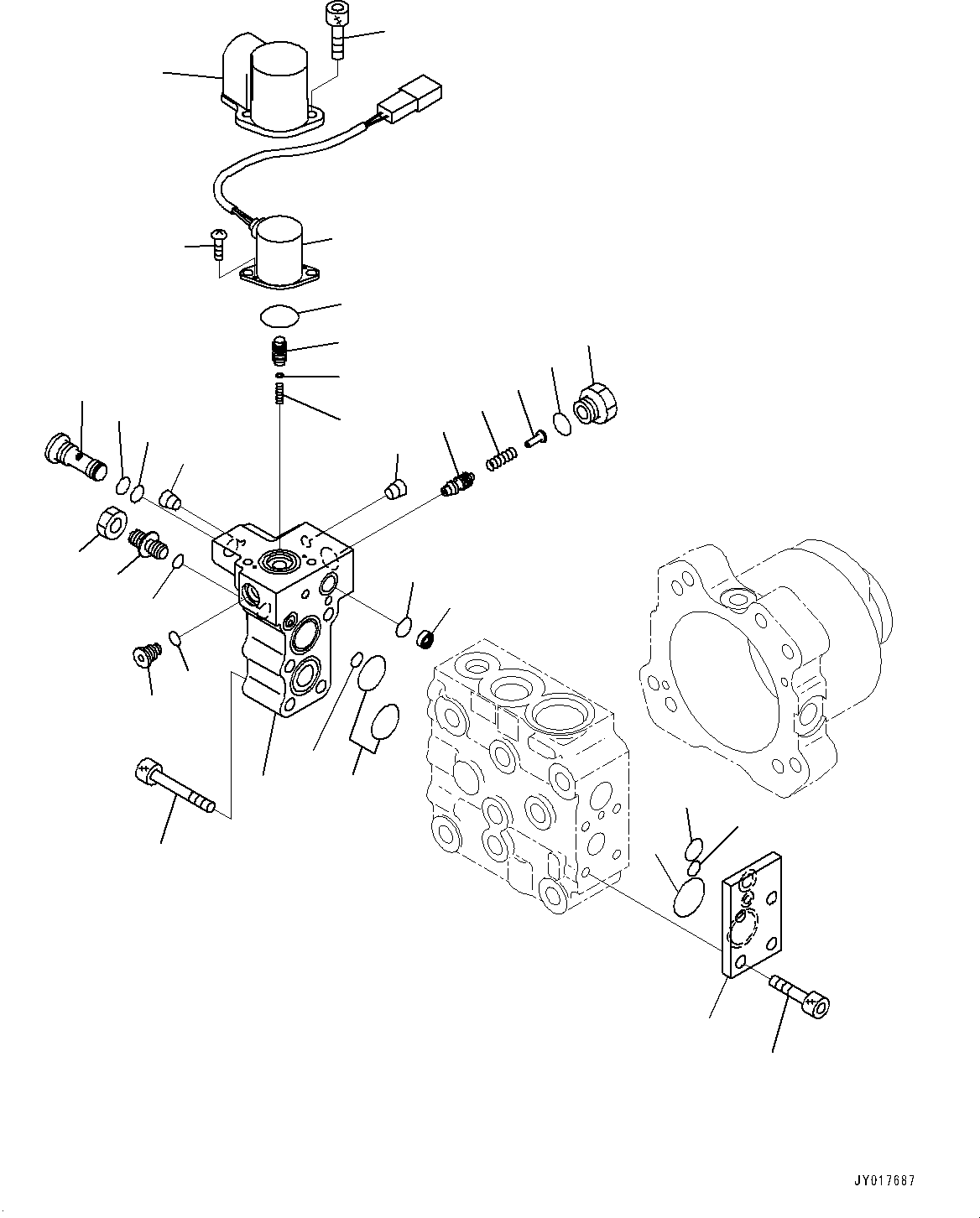 Wheel Loaders Komatsu / WA380Z-6 S/N 66847-UP(0000638C) / Radiator, Fan Motor (2/3) (#66847-)(C001003 : C0110-001003)