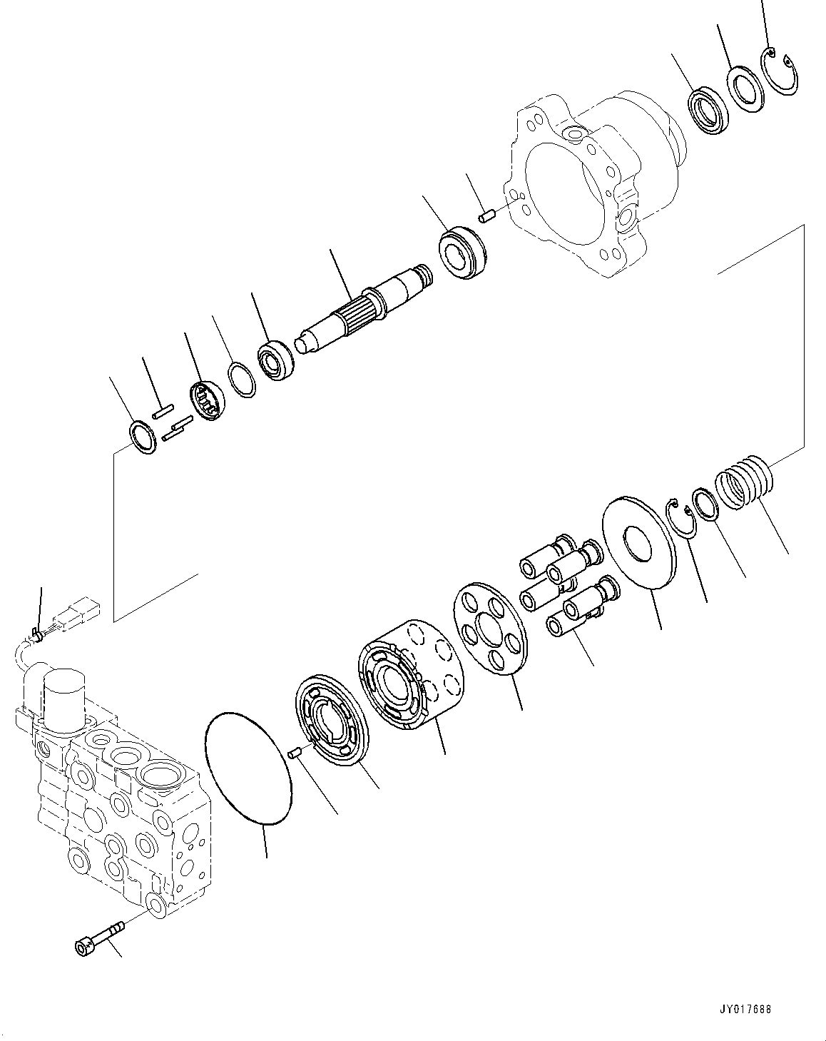 Wheel Loaders Komatsu / WA380Z-6 S/N 66847-UP(0000638C) / Radiator, Fan Motor (3/3) (#66847-)(C001004 : C0110-001004)