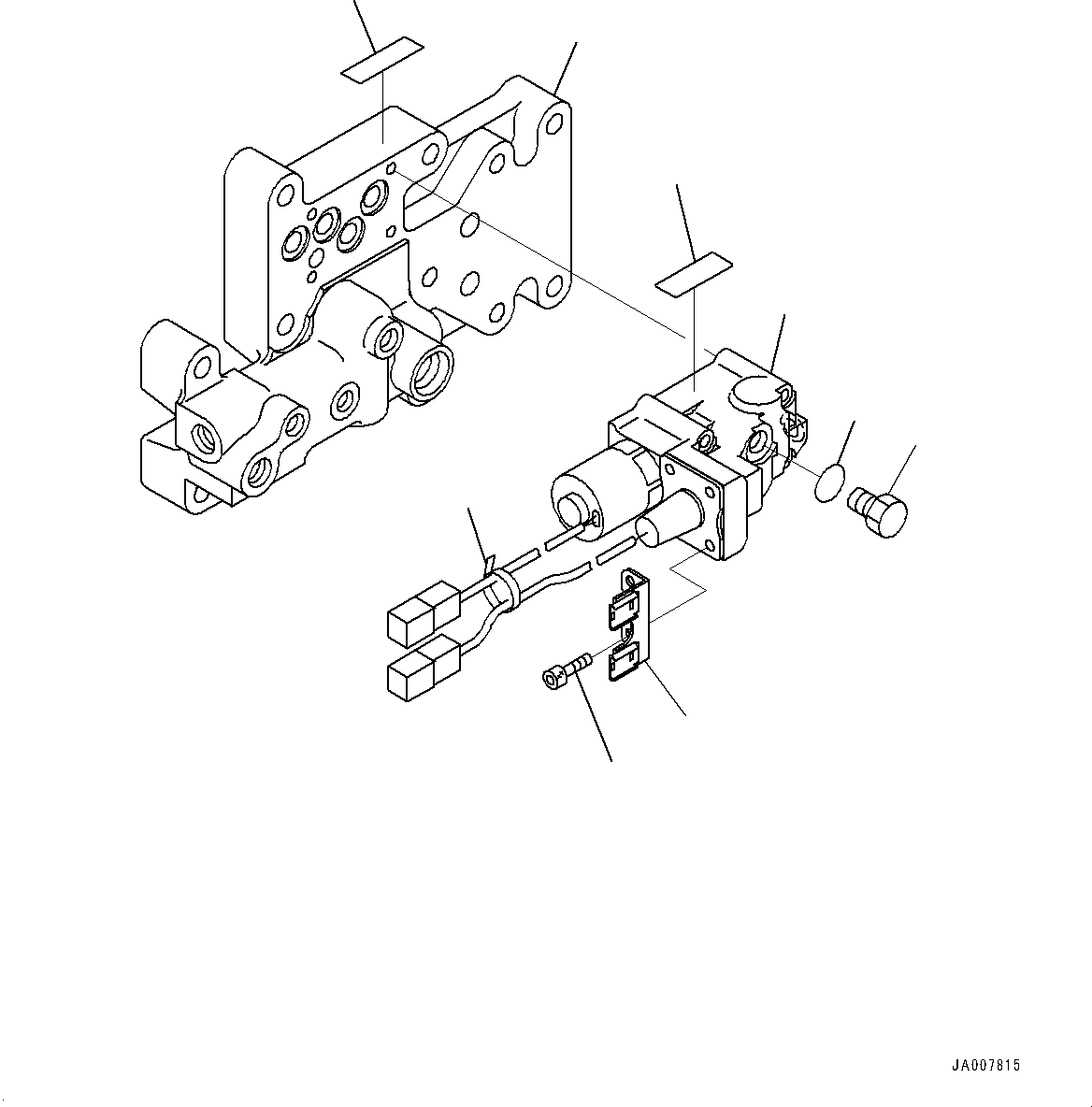 Wheel Loaders Komatsu / WA380Z-6 S/N 66847-UP(0000638C) / Torque Converter and Transmission, ECMV Valve, Reverse (#66847-)(F003007 : F4300-002007)