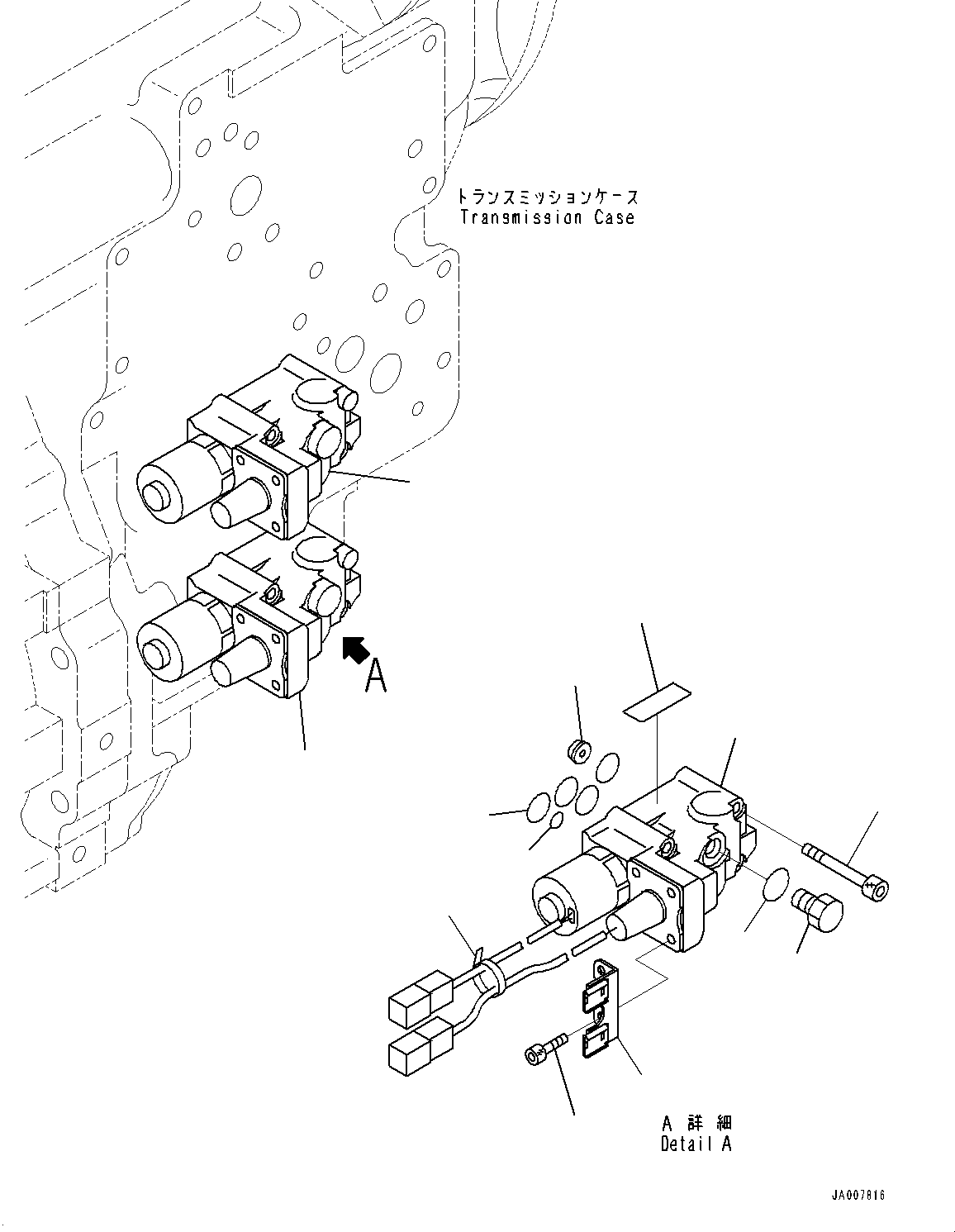 Wheel Loaders Komatsu / WA380Z-6 S/N 66847-UP(0000638C) / Torque Converter and Transmission, ECMV Valve, 1st and 2nd (#66847-)(F003009 : F4300-002009)