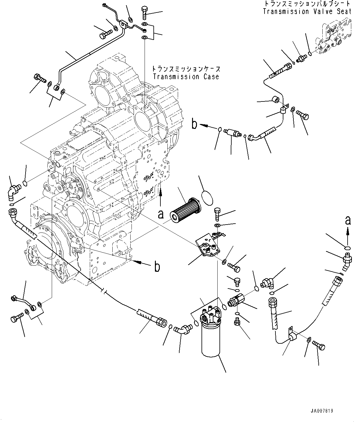 Wheel Loaders Komatsu / WA380Z-6 S/N 66847-UP(0000638C) / Torque Converter and Transmission, Piping (#66847-)(F002013 : F4300-001013)