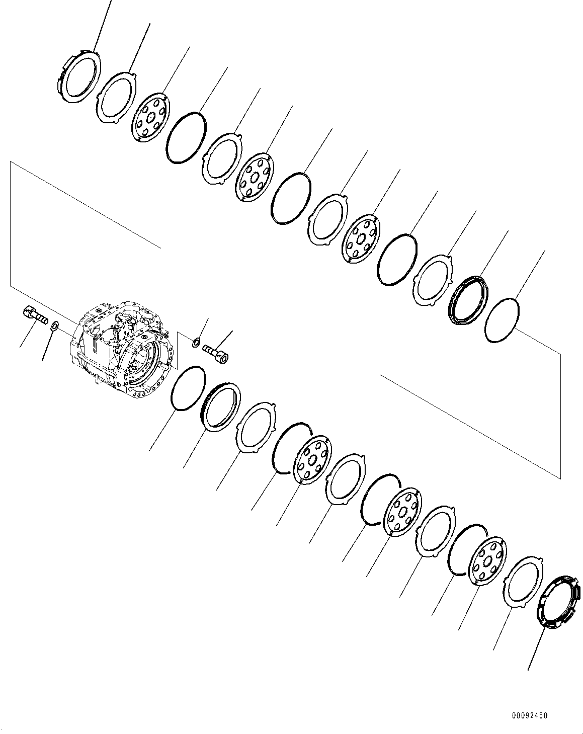 Wheel Loaders Komatsu / WA380Z-6 S/N 66847-UP(0000638C) / Front Axle, Brake (#66847-)(F005006 : F4400-002006)
