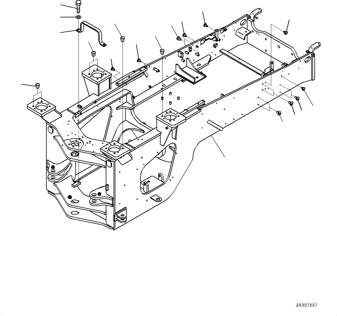 Wheel Loaders Komatsu / WA380Z-6 S/N 66847-UP(0000638C) / Front Frame (#66847-)(J003001 : J4110-002001)