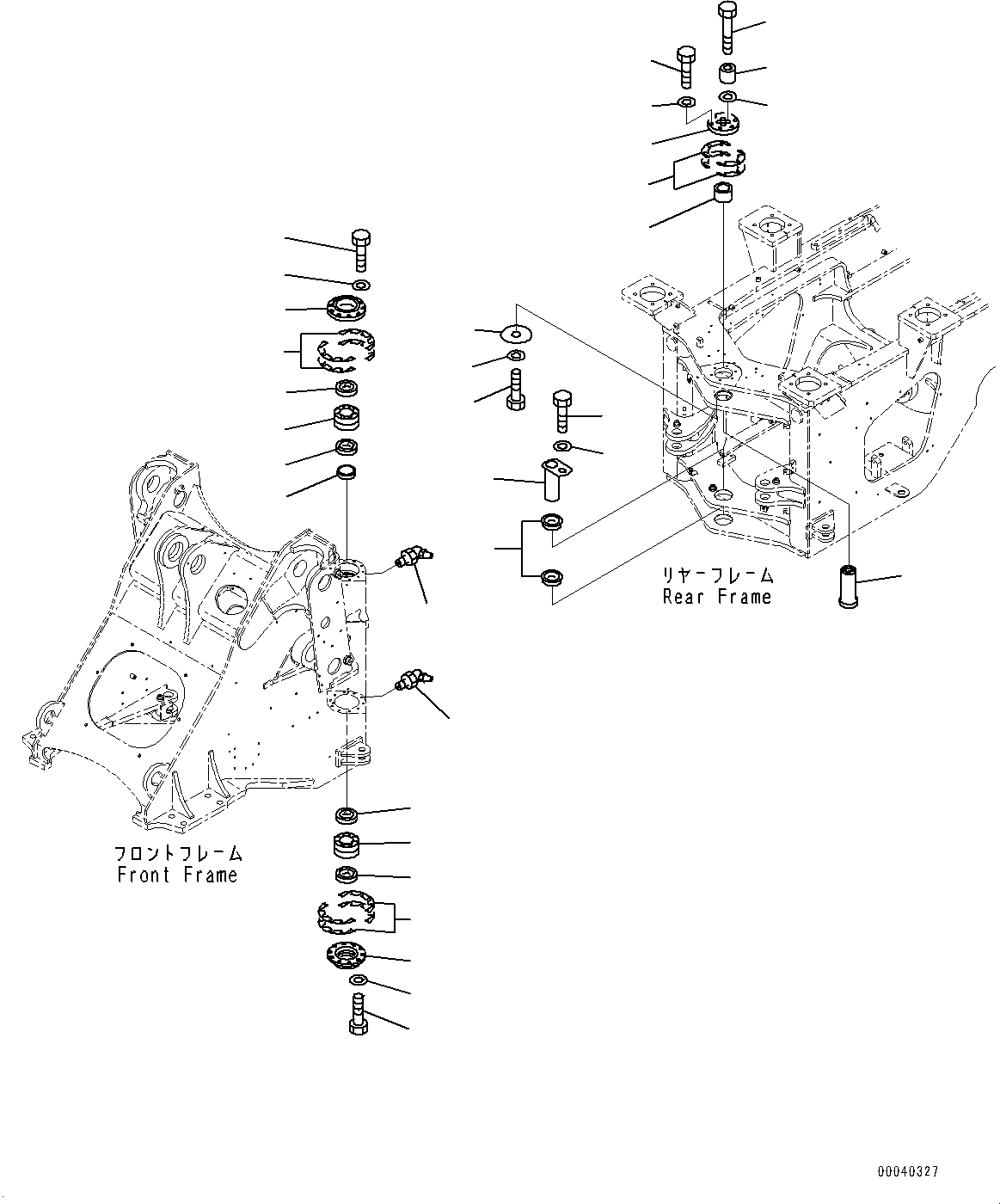 Wheel Loaders Komatsu / WA380Z-6 S/N 66847-UP(0000638C) / Rear Frame (#66847-)(J005001 : J4120-002001)