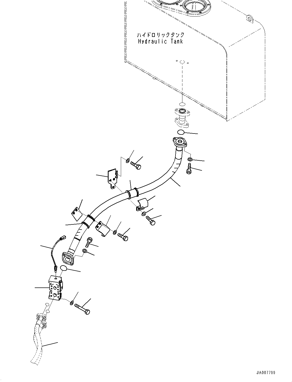 Wheel Loaders Komatsu / WA380Z-6 S/N 66847-UP(0000638C) / Hydraulic Piping, Return Piping (#66847-)(H012012 : H4200-002012)