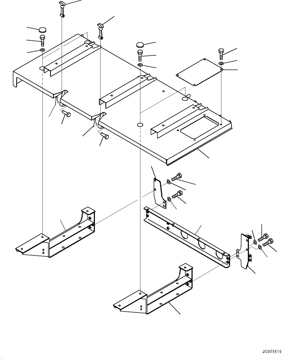 Dump Trucks Komatsu / HD785-7 S/N 30001-UP (-40 deg C Spec.)(0000642C) / Battery Box and Rear Hood, Rear Hood (#30001-)(E001006 : E0100-034006)