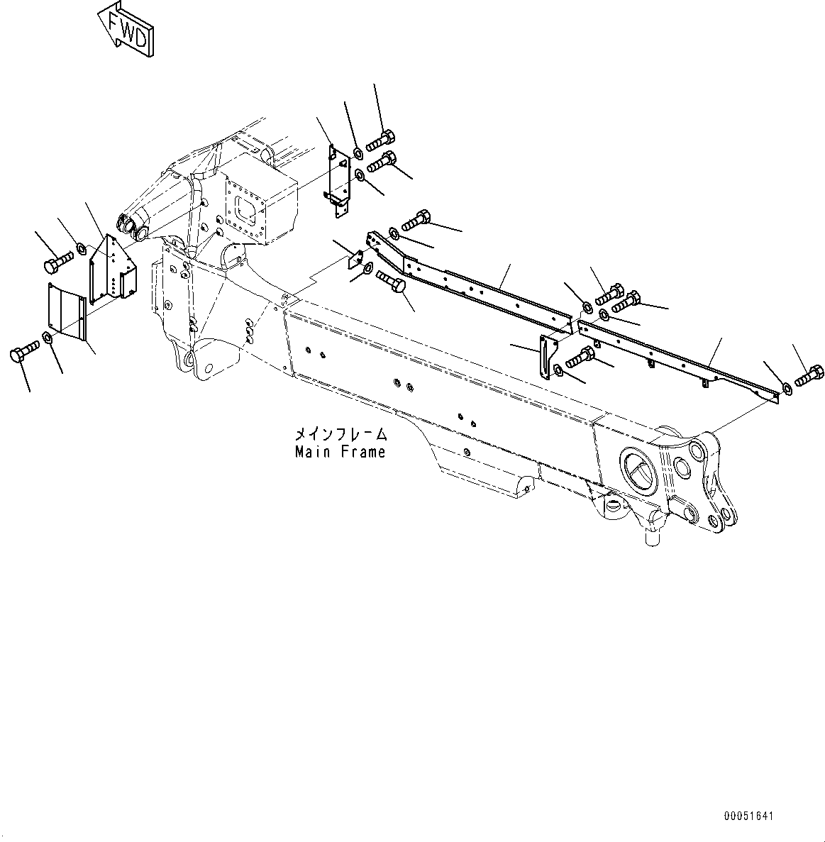 Dump Trucks Komatsu / HD785-7 S/N 30001-UP (KAL Spec.)(0000643C) / Battery Box and Rear Hood, Battery Box (#30001-)(E002003 : E0100-057003)