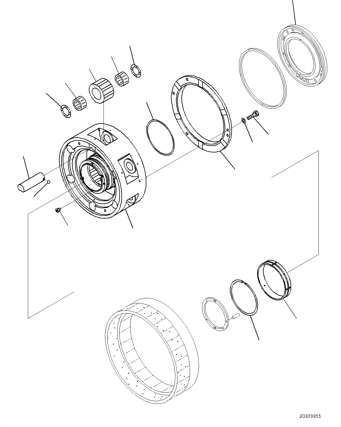 Dump Trucks Komatsu / HD785-7 S/N 30001-UP (KAL Spec.)(0000643C) / Torque Converter and Transmission, Low and 4th Speed Clutch (#30001-)(F004013 : F3300-009012)