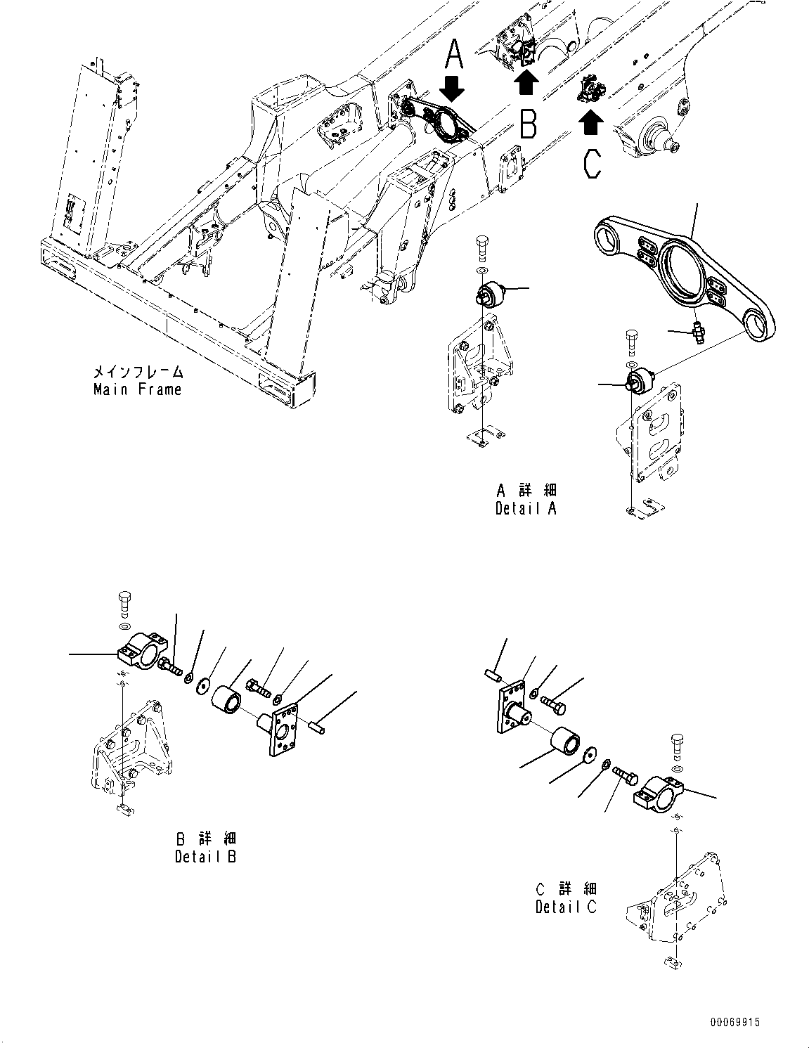 Dump Trucks Komatsu / HD785-7 S/N 30001-UP (KAL Spec.)(0000643C) / Torque Converter and Transmission, Sensor (#30001-)(F004025 : F3300-009024)