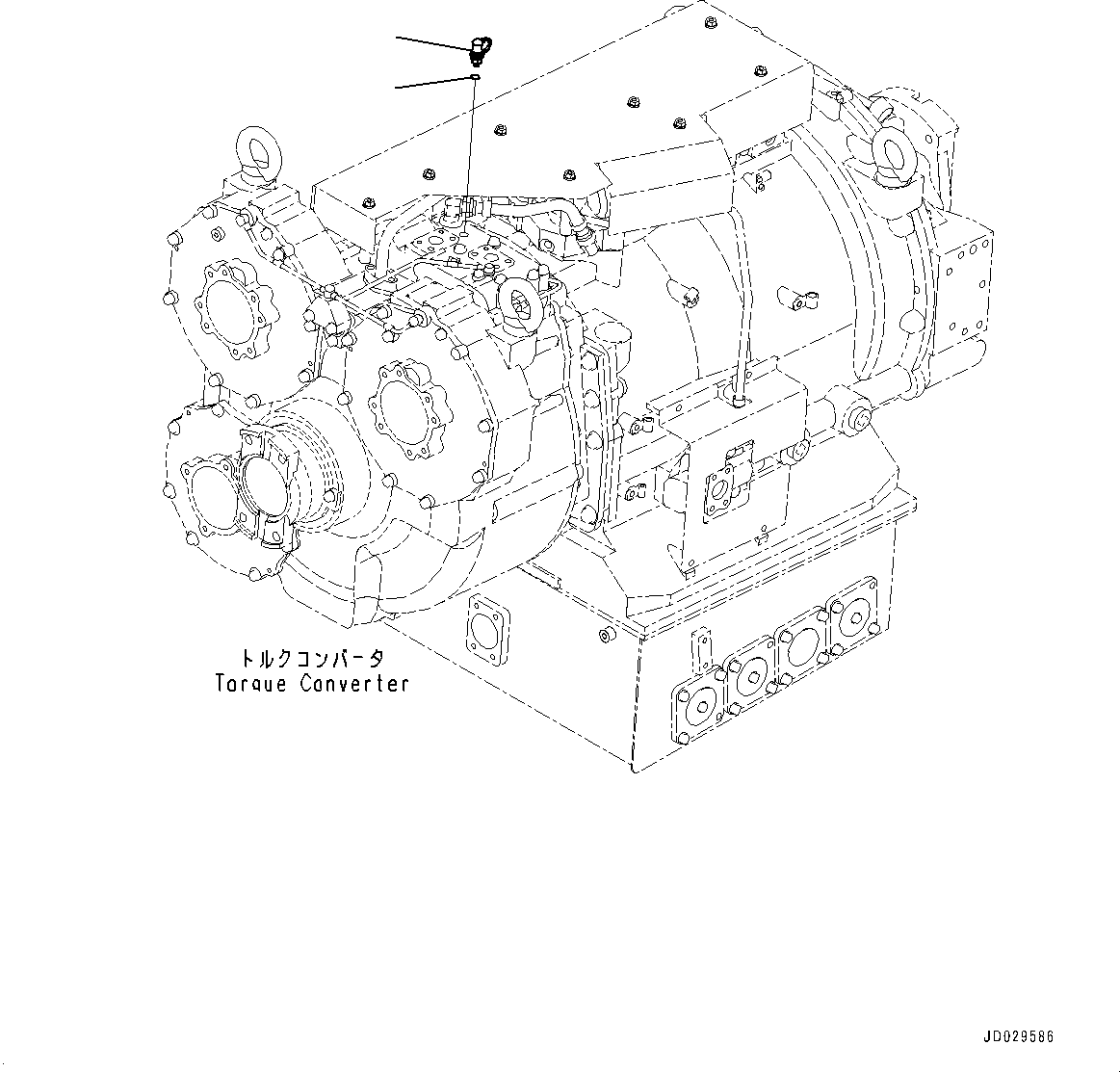 Dump Trucks Komatsu / HD785-7 S/N 30001-UP (KAL Spec.)(0000643C) / Torque Converter and Transmission, Brake Piping (#30001-)(F004048 : F3300-009047)