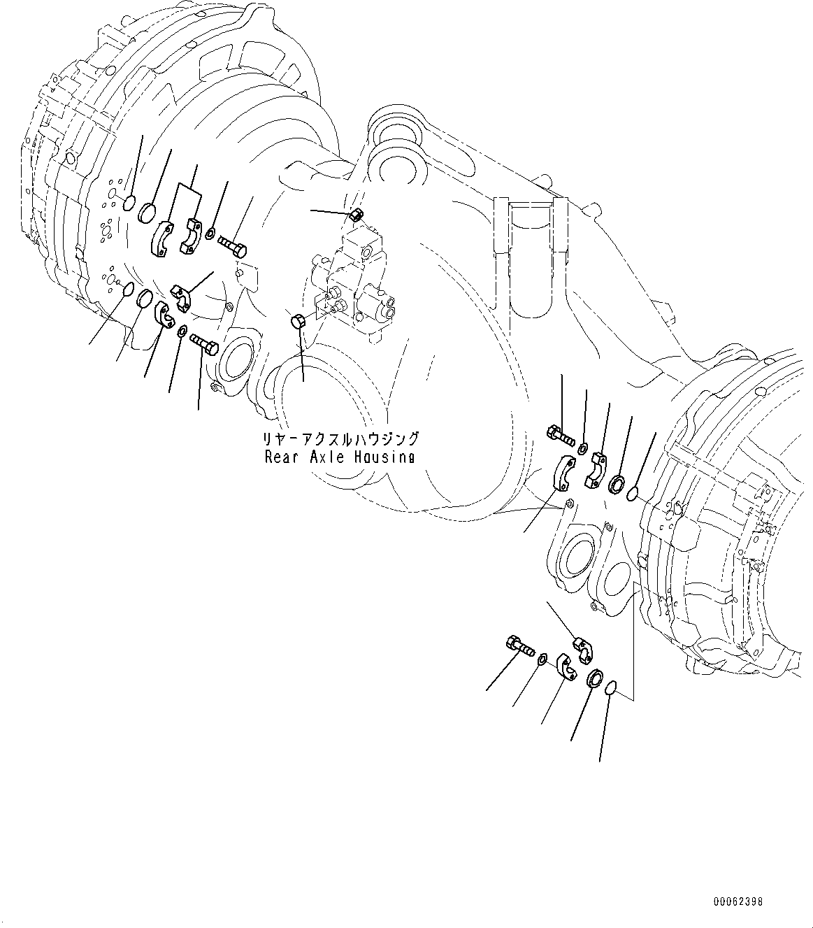 Dump Trucks Komatsu / HD785-7 S/N 30001-UP (KAL Spec.)(0000643C) / Rear Axle, Brake Piping (#30001-30628)(F006016 : F3500-012015)