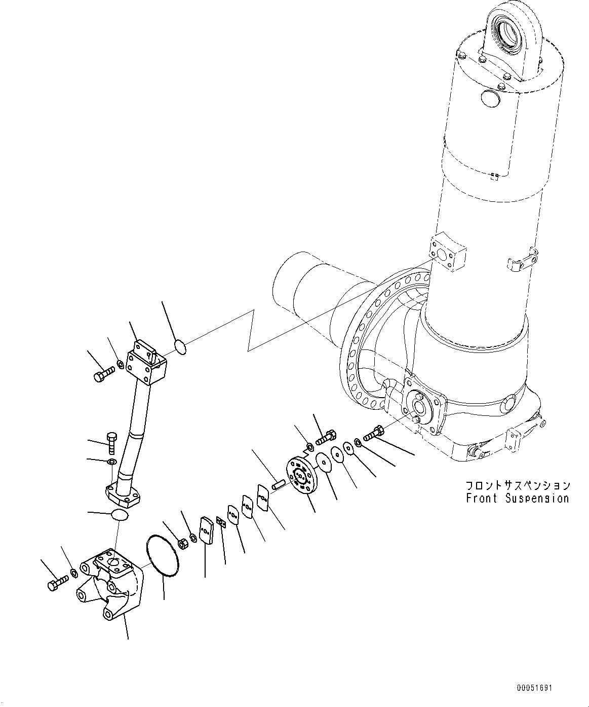 Dump Trucks Komatsu / HD785-7 S/N 30001-UP (KAL Spec.)(0000643C) / Front Axle, Suspension Valve (1/4) (#30001-)(F012006 : F4400-031006)