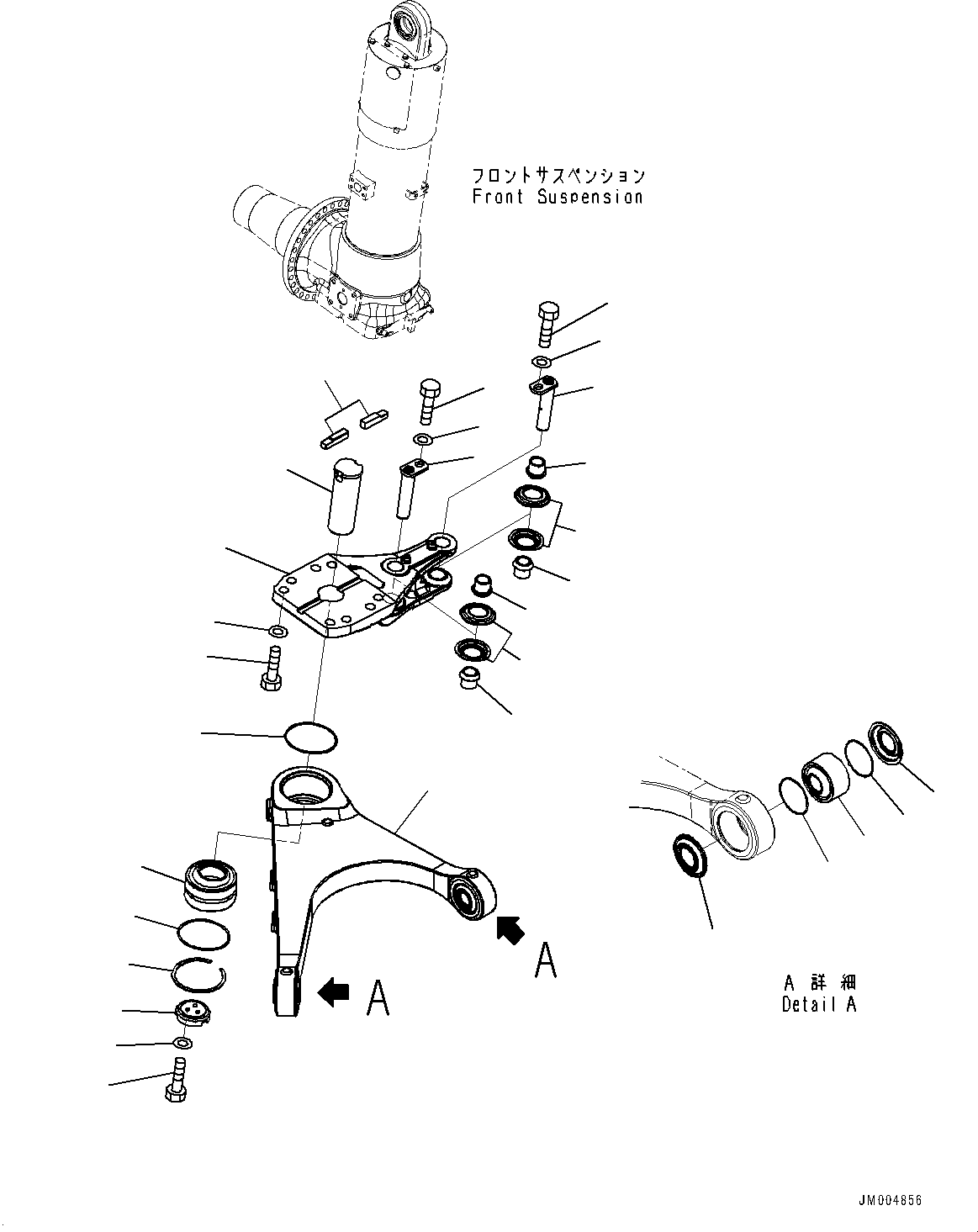 Dump Trucks Komatsu / HD785-7 S/N 30001-UP (KAL Spec.)(0000643C) / Front Axle, Lever, R.H. (#30001-30446)(F012011 : F4400-031011)