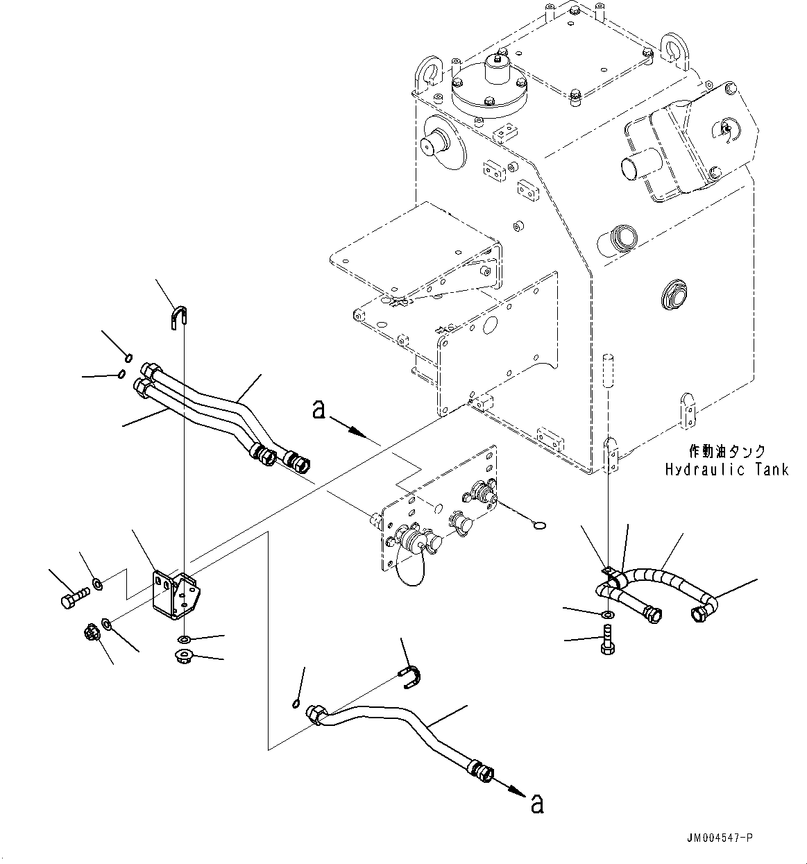 Dump Trucks Komatsu / HD785-7 S/N 30001-UP (KAL Spec.)(0000643C) / Hydraulic Tank, Quick Charge Related Parts (1/2) (#30001-)(H001031 : H0100-012028)