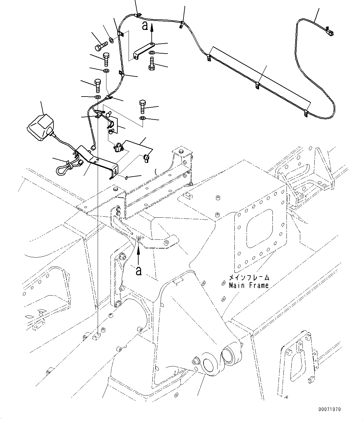Dump Trucks Komatsu / HD785-7 S/N 30001-UP (KAL Spec.)(0000643C) / Engine Room Lamp (#30001-)(E014001 : E0370-001001)