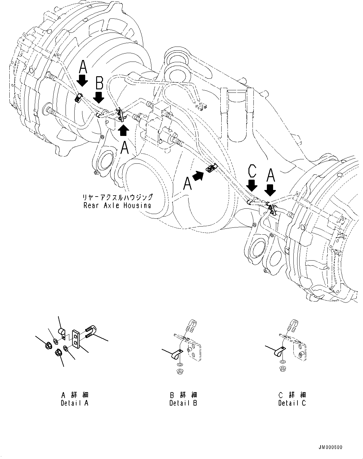 Dump Trucks Komatsu / HD785-7 S/N 30001-UP (KAL Spec.)(0000643C) / Rear Axle, Sensor (#30001-)(F010020 : F3500-010018)