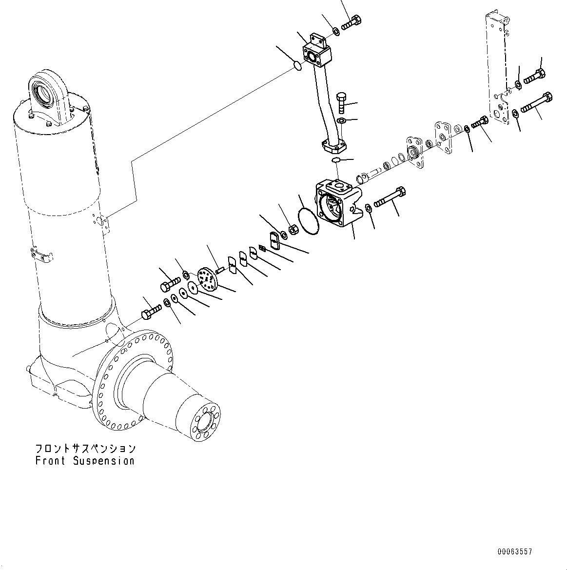 Dump Trucks Komatsu / HD785-7 S/N 30001-UP (KAL Spec.)(0000643C) / Front Axle, Suspension Valve (3/4) (#30001-)(F012023 : F4400-031021)