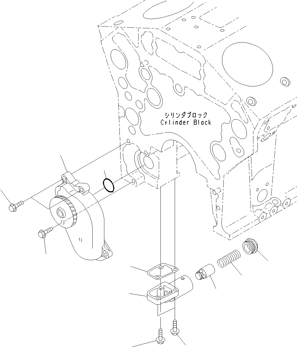 Engines Komatsu / SAA12V140E-3B S/N 505077-UP (For HD785-7/HD785AT-7)(0000644C) / Engine Oil Pump (#505077-)(C004001 : A3010-001001)